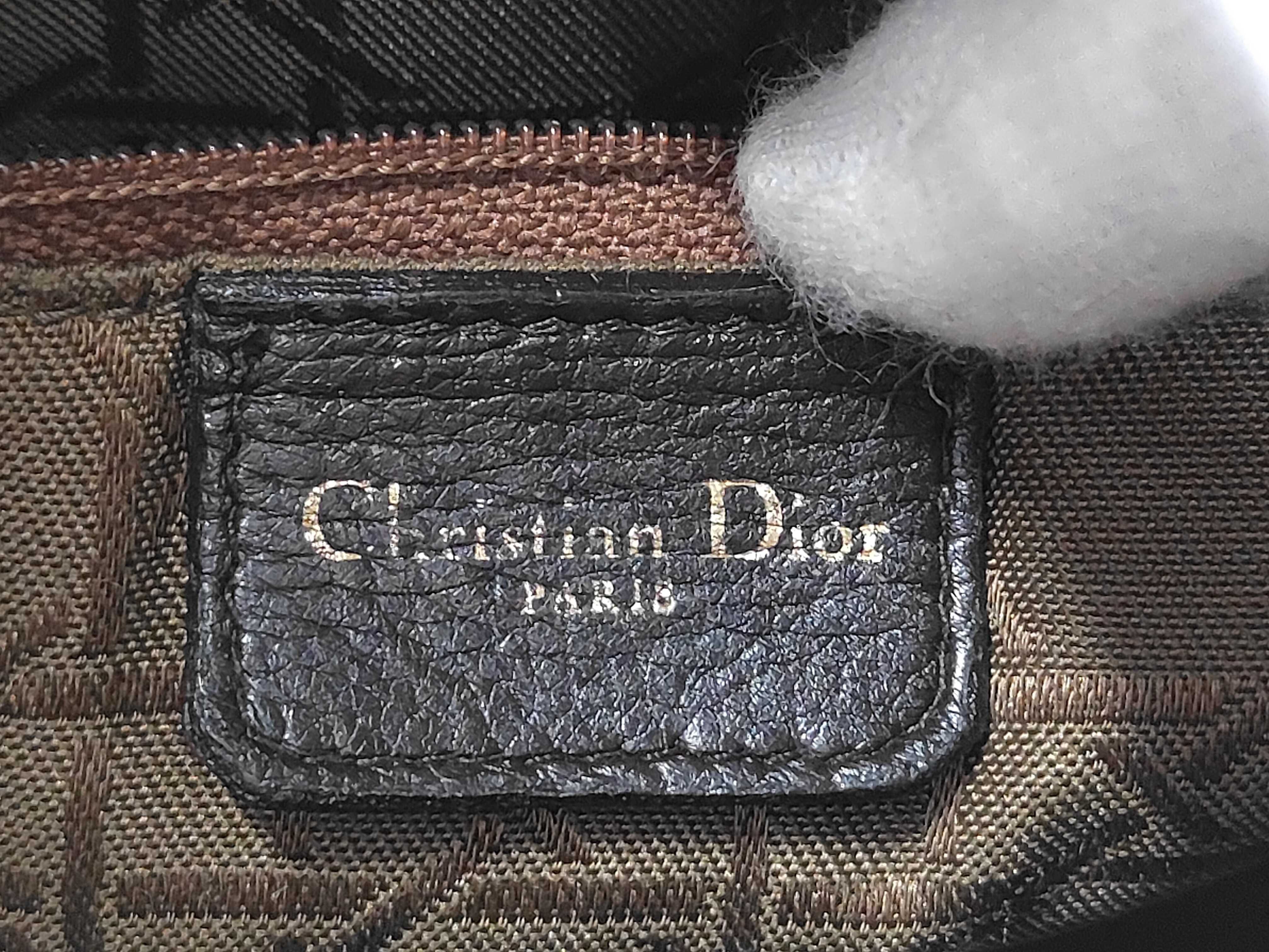 Lady Dior Cannage Medium Lambskin Dark Brown Handbag — view 9
