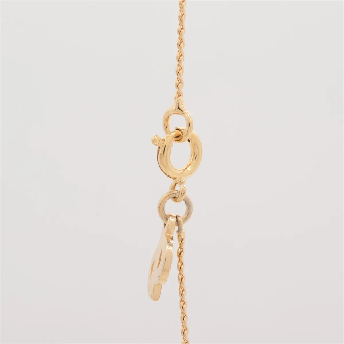 CD logo necklace, GP gold, — view 3