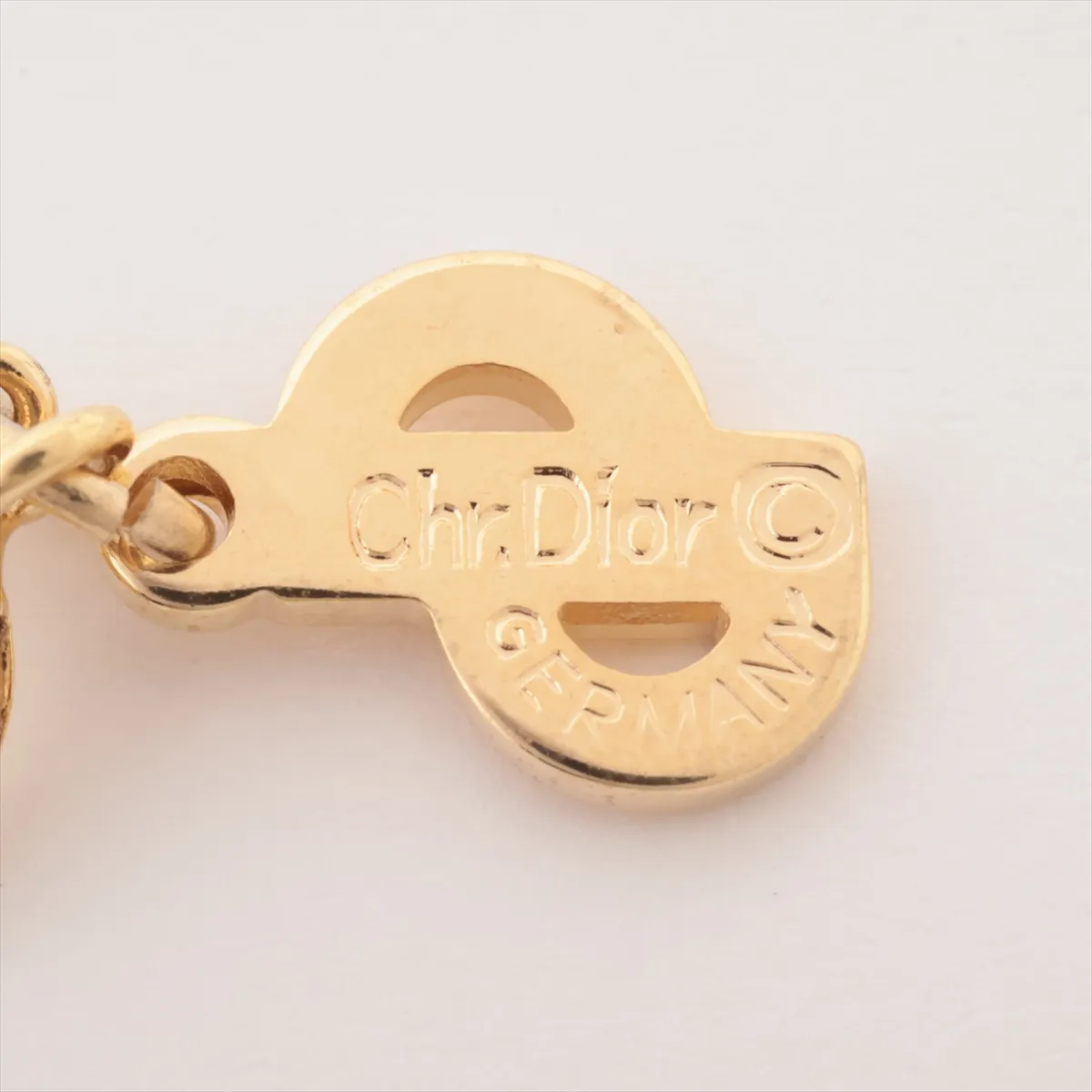 CD logo necklace, GP gold, — view 4