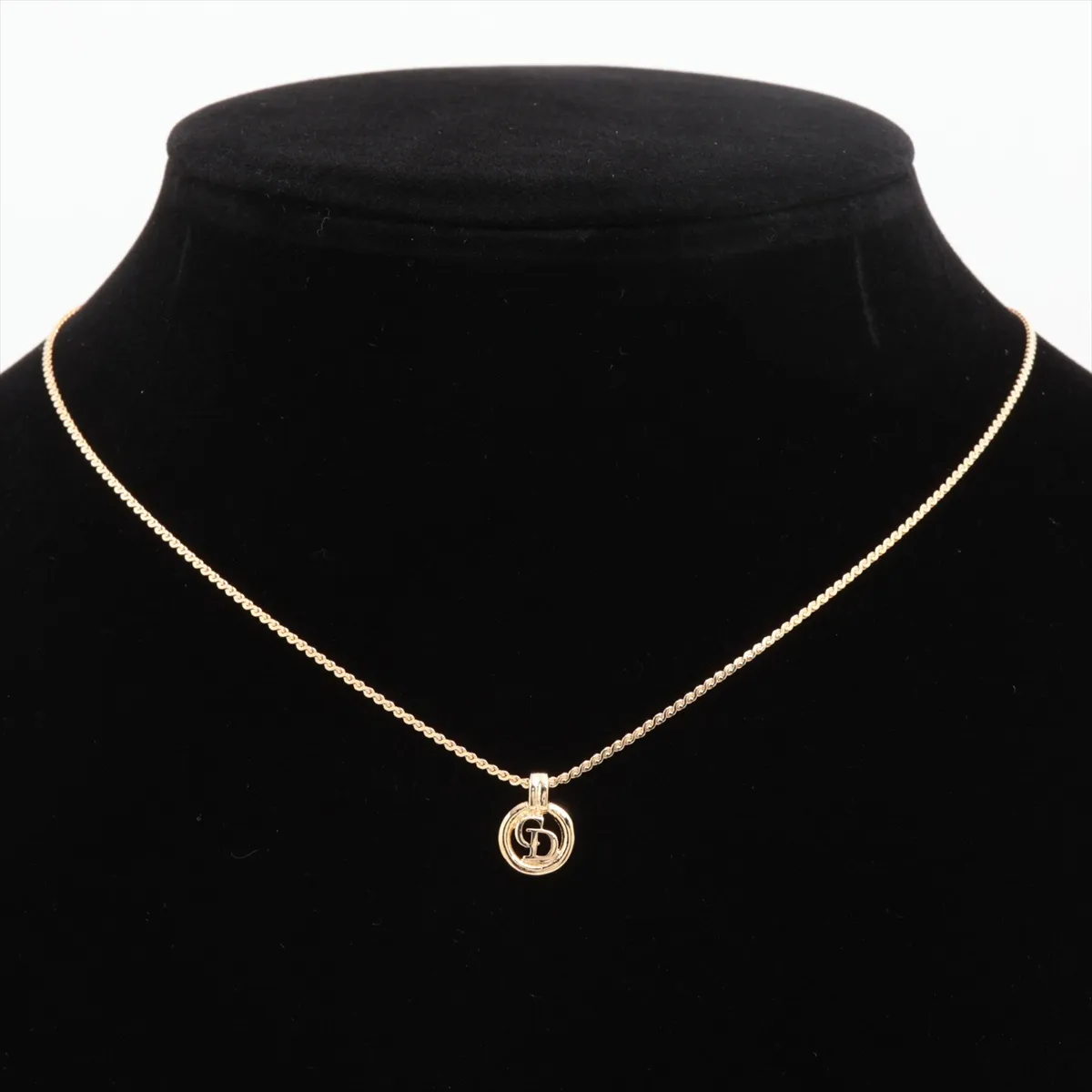 CD logo necklace, GP gold, — view 5