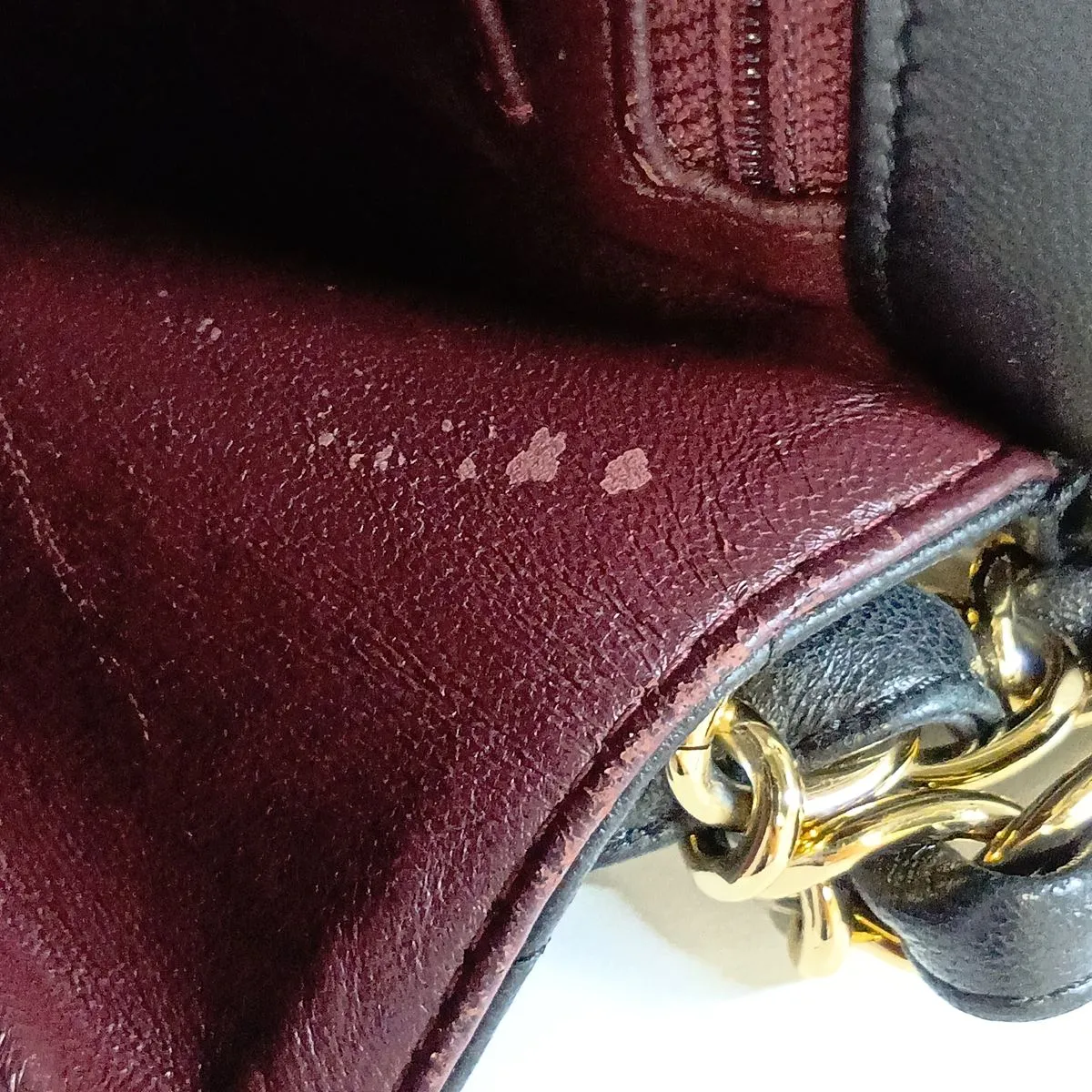 Large Matelassé 30 Lambskin Single Flap Double Chain Bag, Black with Gold Hardware, 14251599, Serial Number 14, Model Number A58600 — view 15