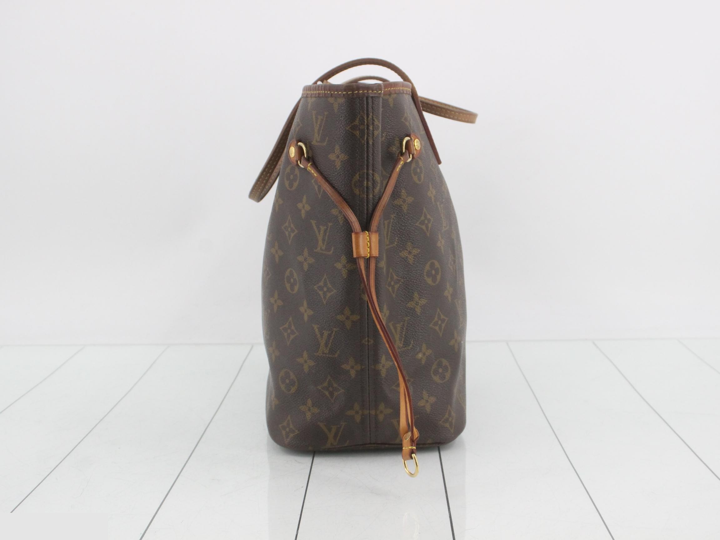 Neverfull MM Monogram Brown Tote Bag — view 4
