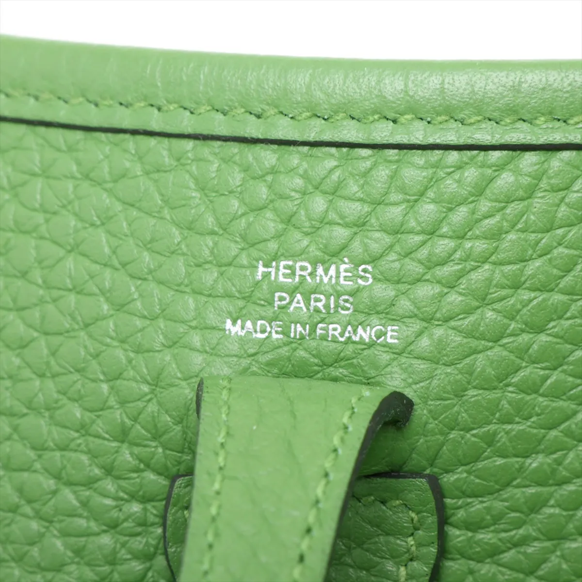 Evelyne 16 TPM Amazon Taurillon Clemence Vert Yucca Silver Hardware W:2024 — view 7