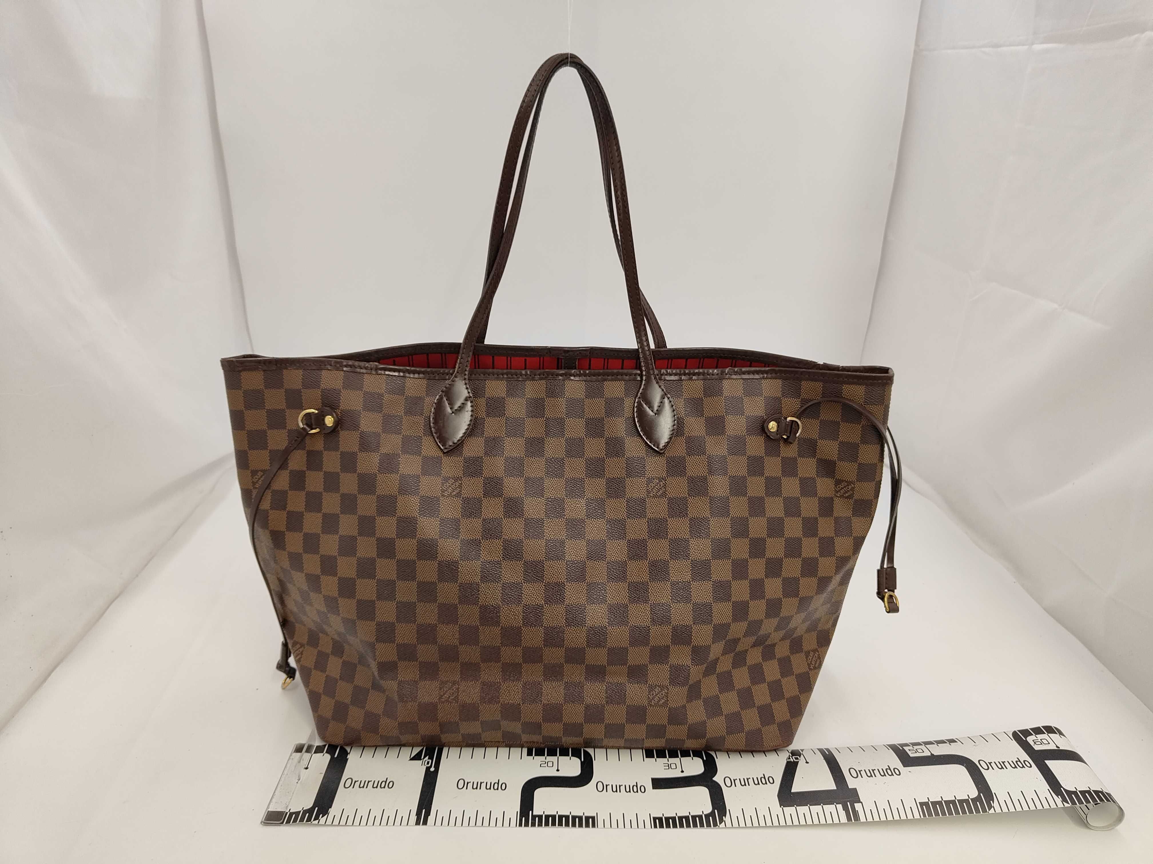 Damier Louis Vuitton N51106 Damier Ebene Neverfull GM Tote Bag Shoulder Bag Tote Bag — view 2