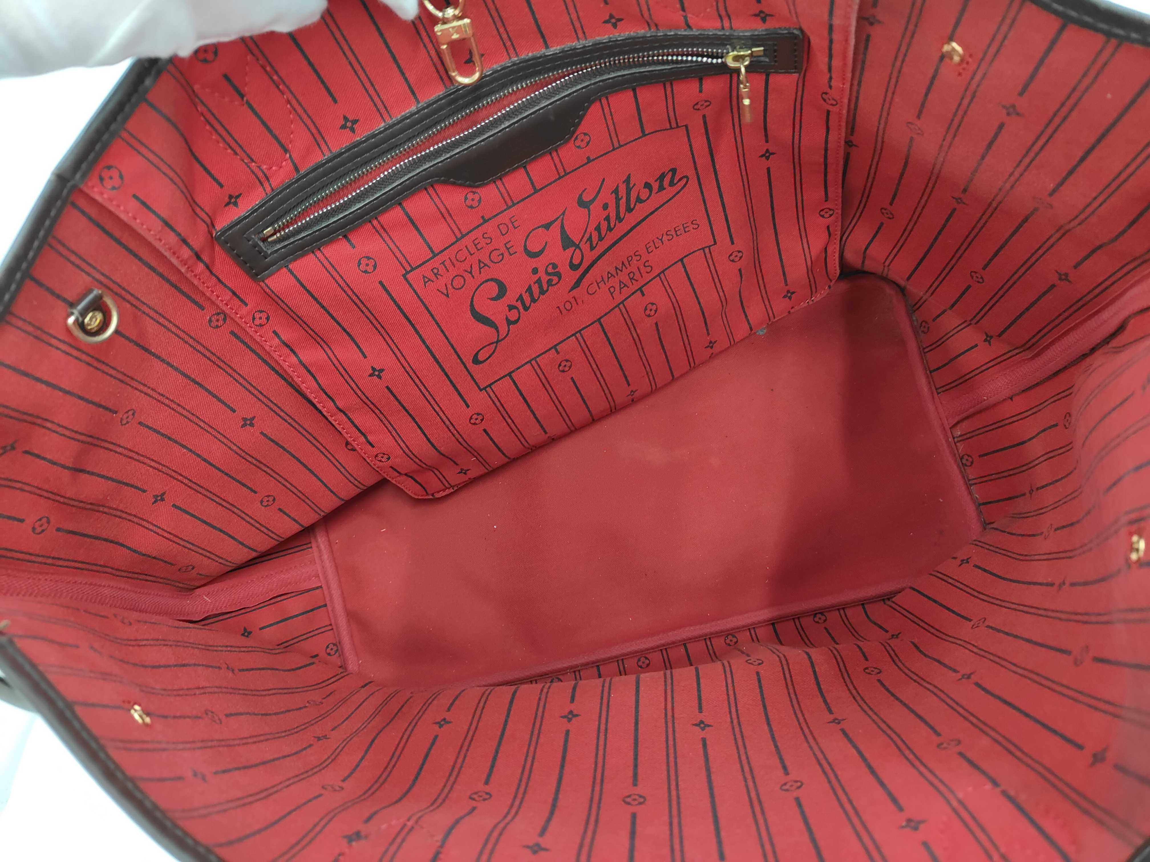 Damier Louis Vuitton N51106 Damier Ebene Neverfull GM Tote Bag Shoulder Bag Tote Bag — view 9