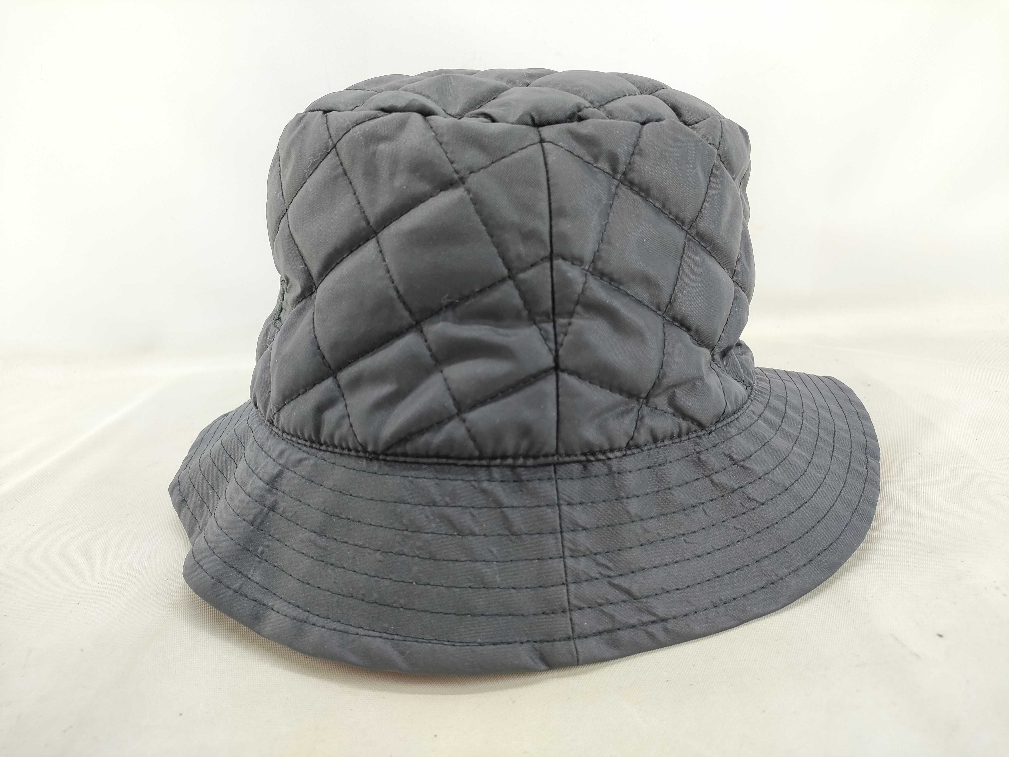 Logo Hat, Nylon Quilted, Black, Other Accessories — view 2