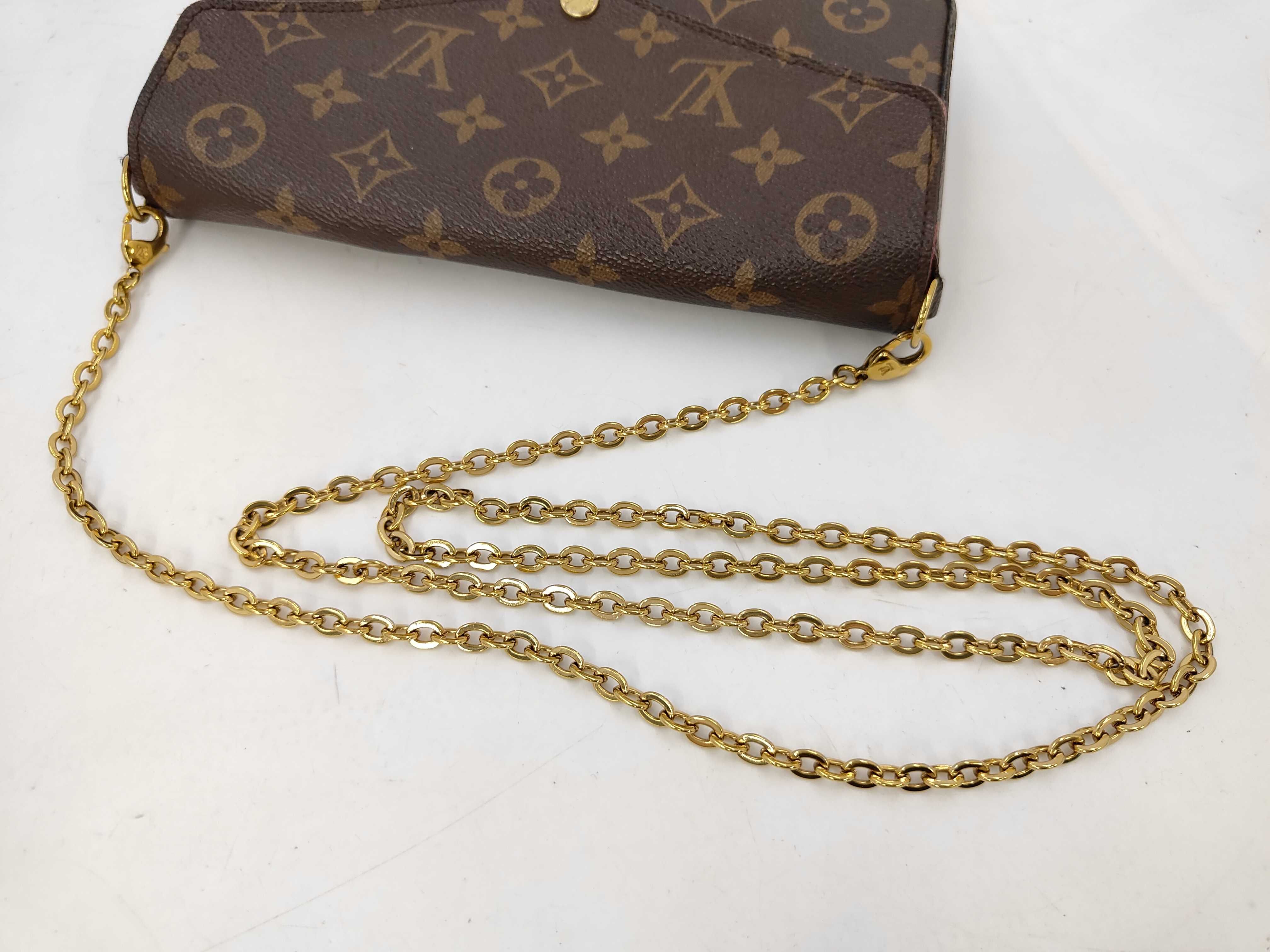Monogram Pochette Felicie Monogram Chain Shoulder Bag — view 5