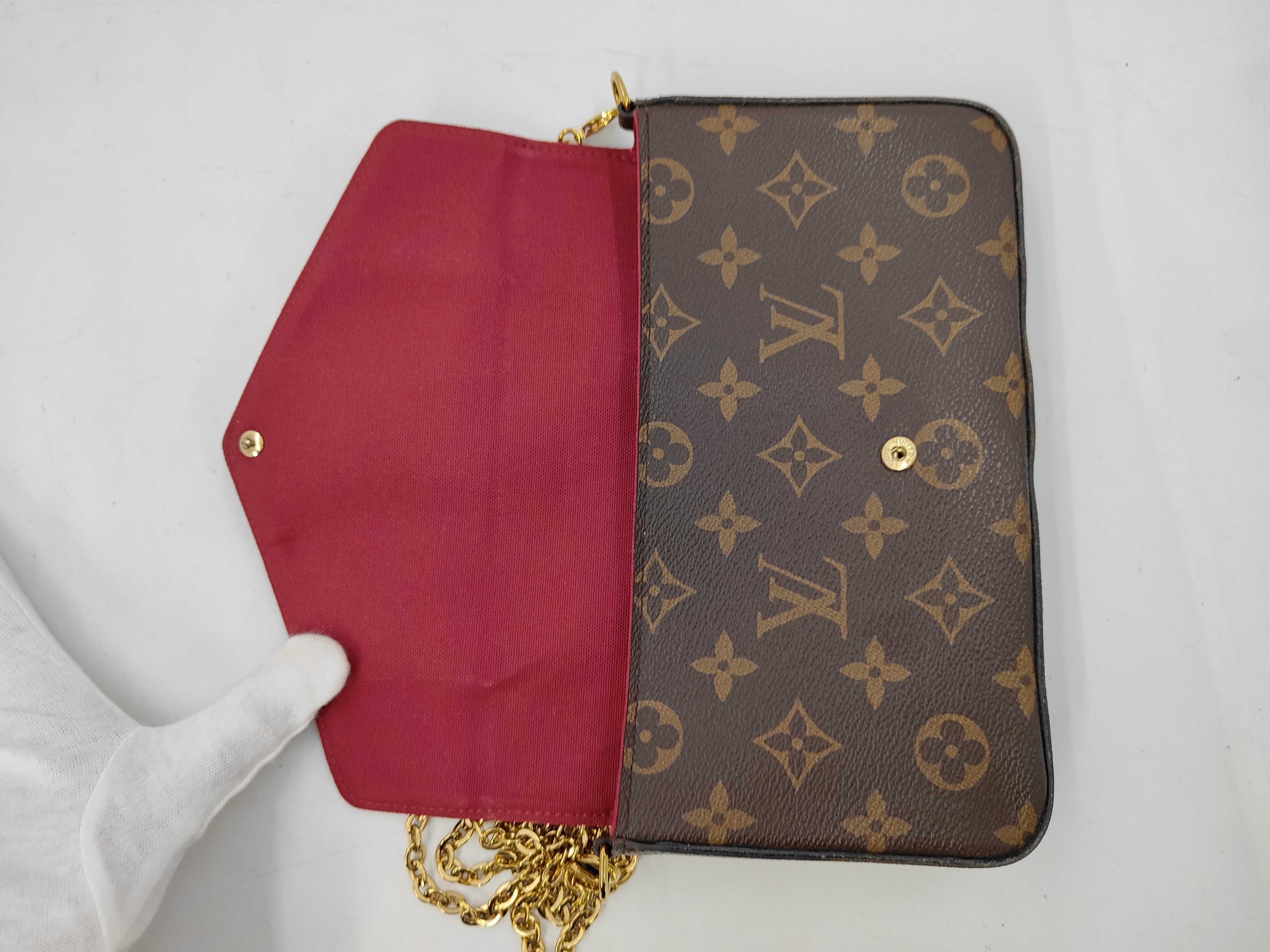 Monogram Pochette Felicie Monogram Chain Shoulder Bag — view 8