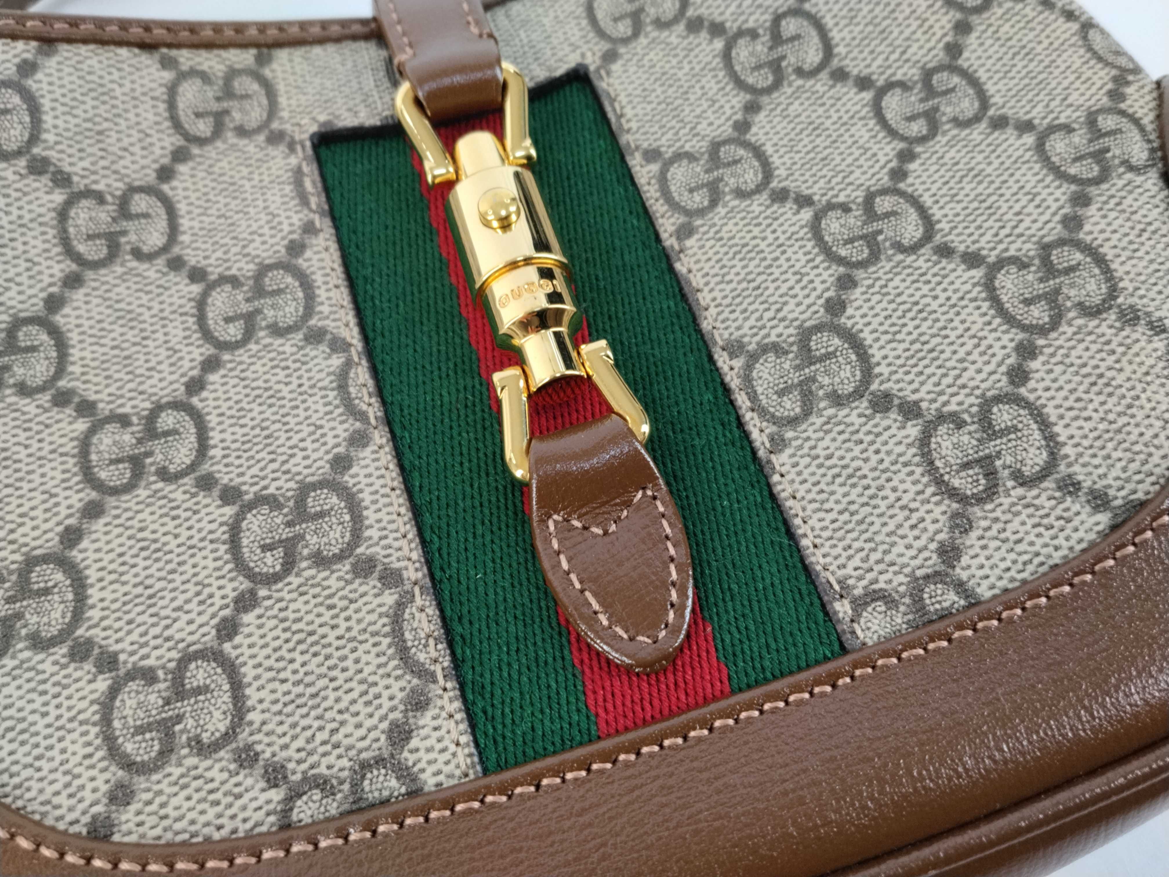 GG Supreme Leather Jackie Hobo Bag Shoulder Bag — view 8