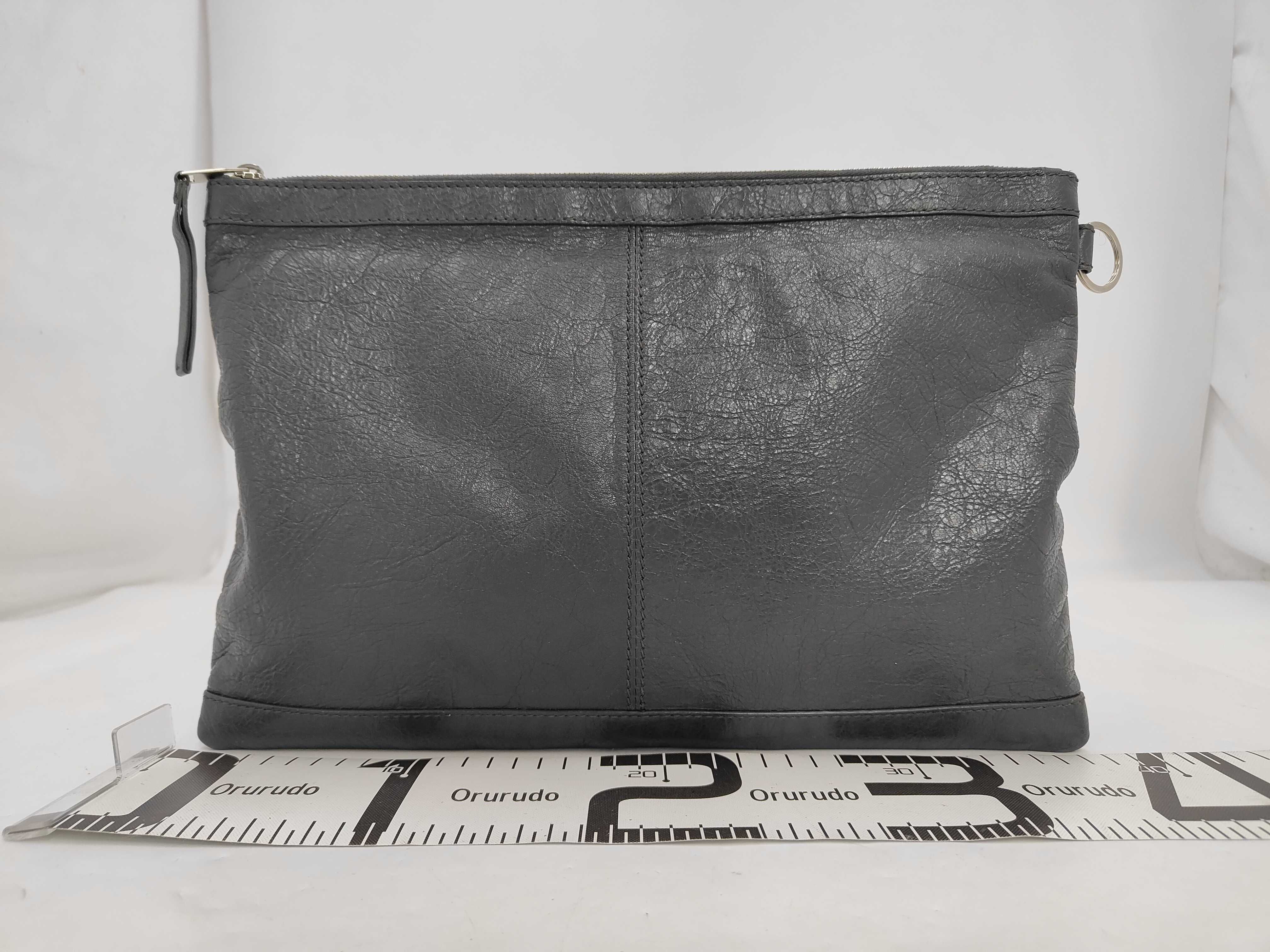 Classic Motorcycle Clutch Bag Large Black — view 2