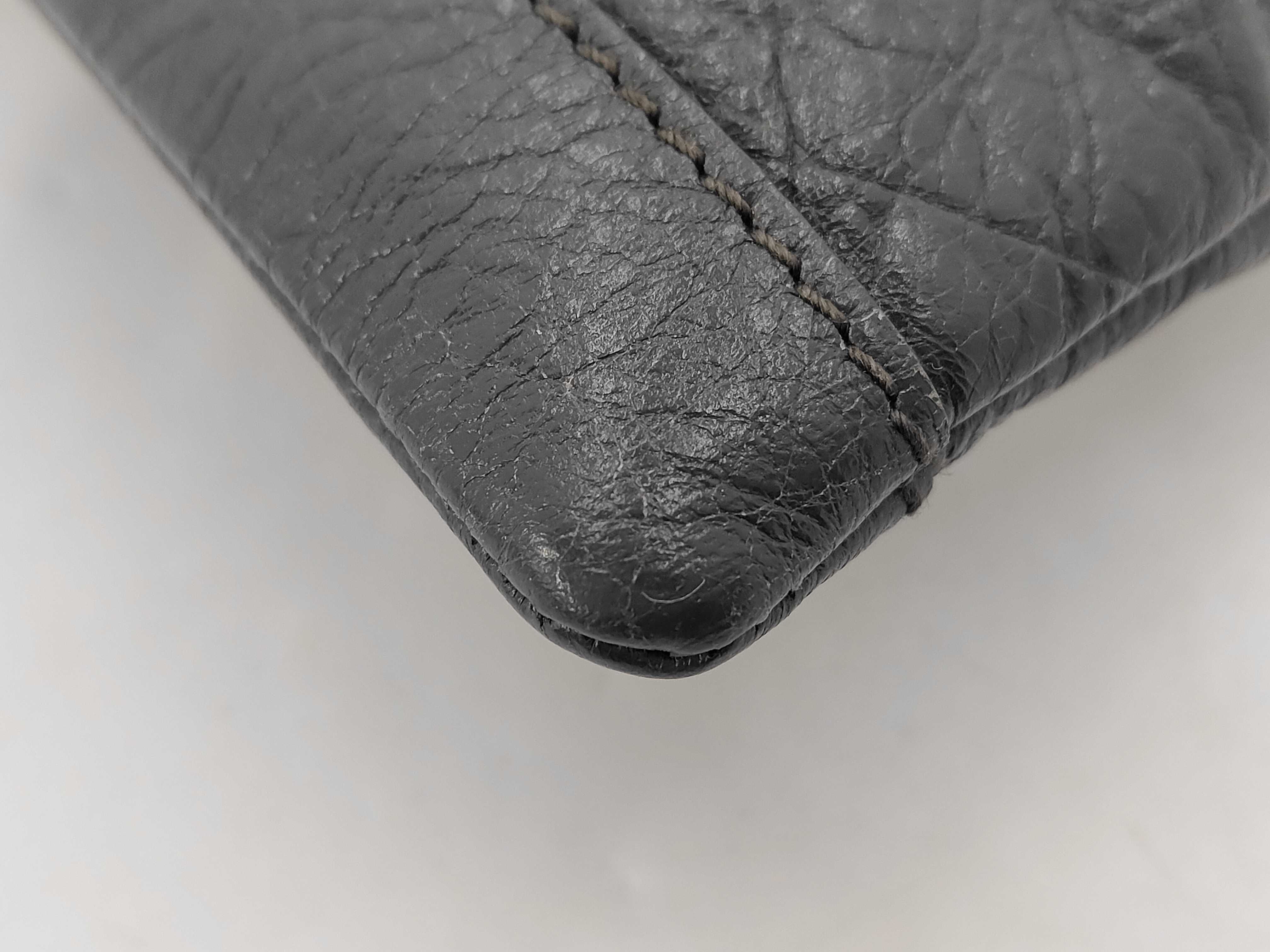 Classic Motorcycle Clutch Bag Large Black — view 6