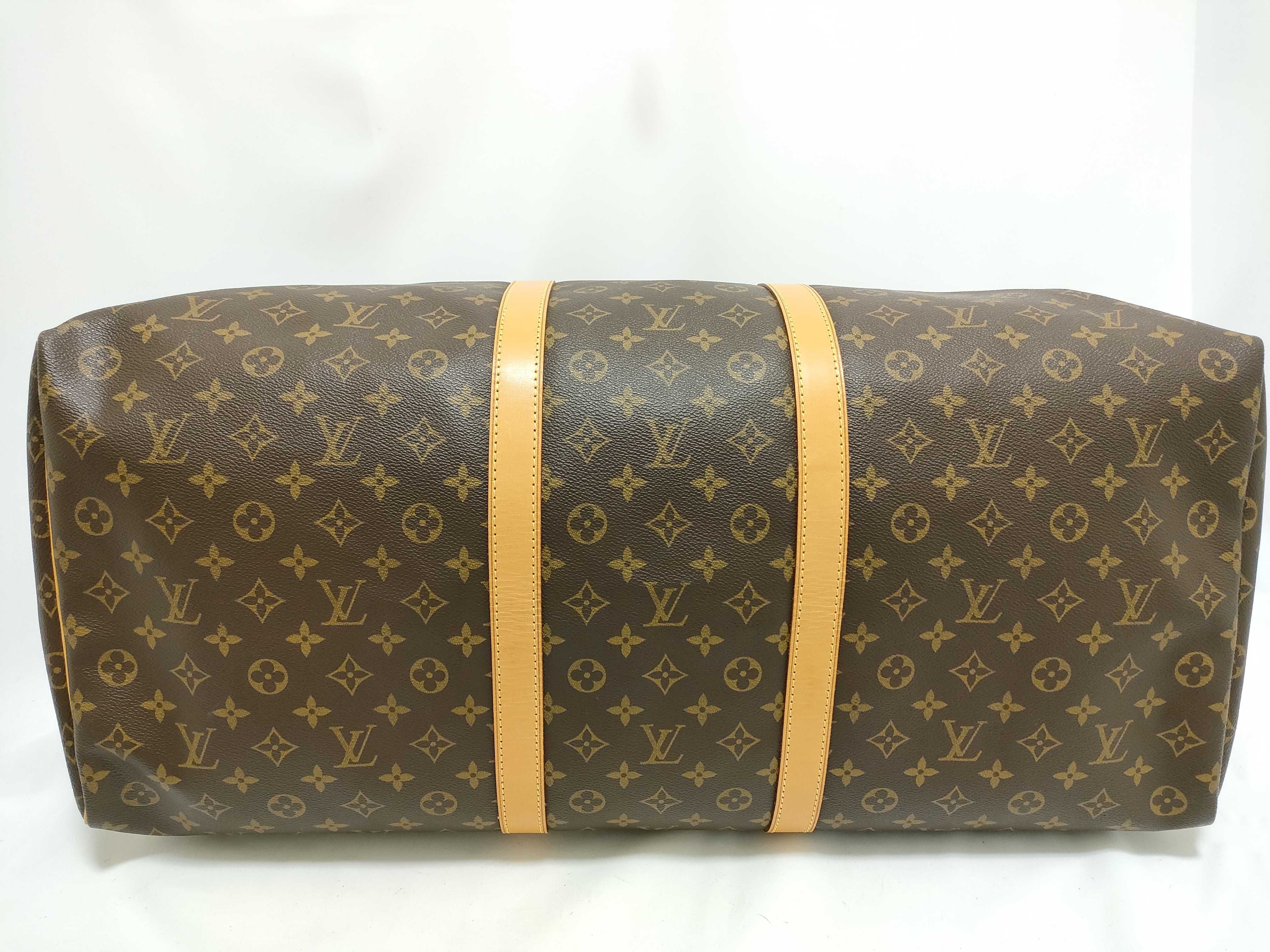 Monogram Vuitton Keepall 60 Boston Bag — view 8