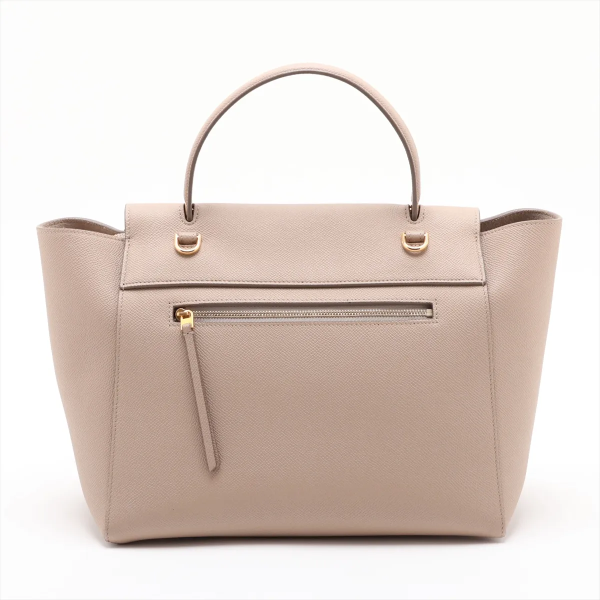 Belt Bag Mini Leather 2-Way Handbag Beige — view 2