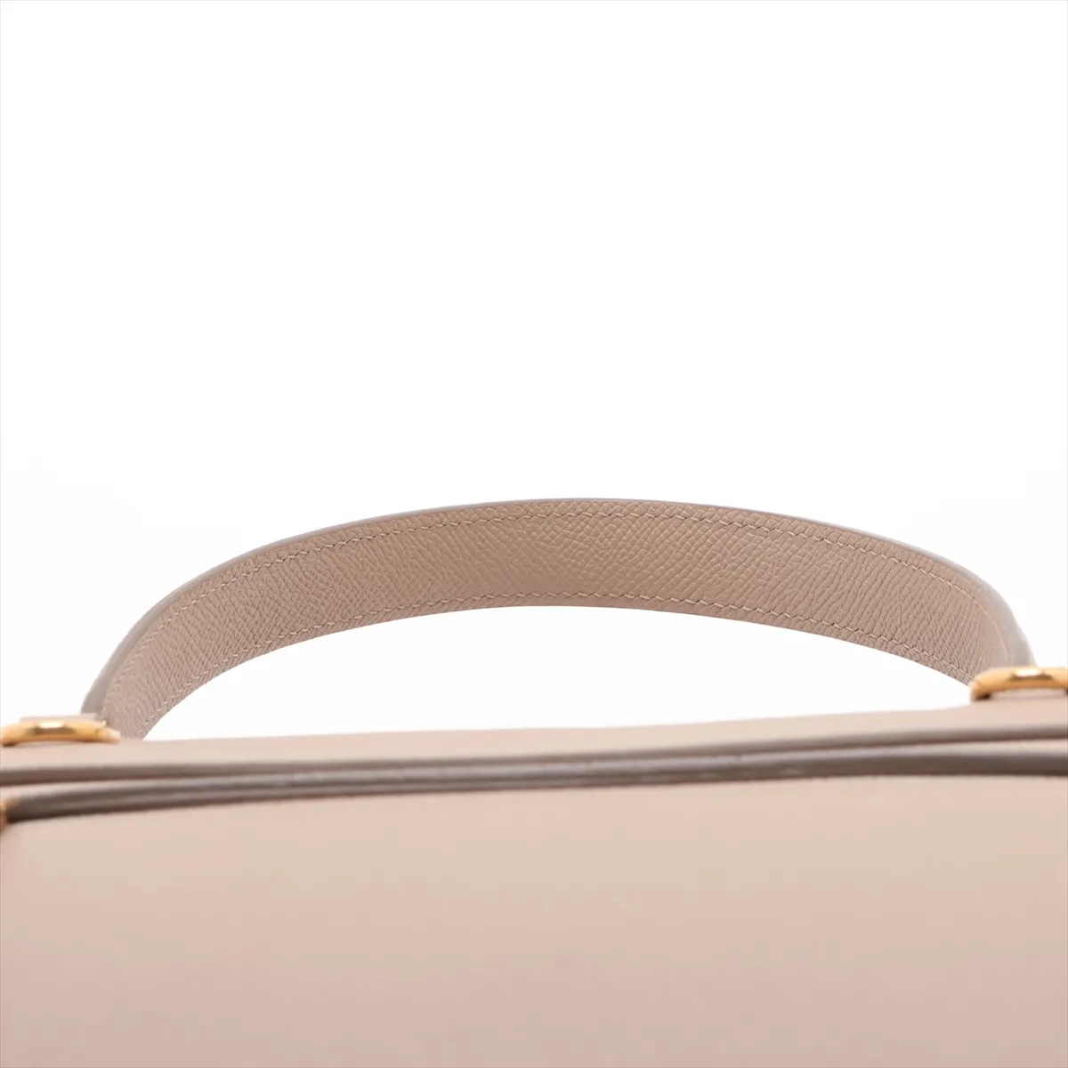 Belt Bag Mini Leather 2-Way Handbag Beige — view 6