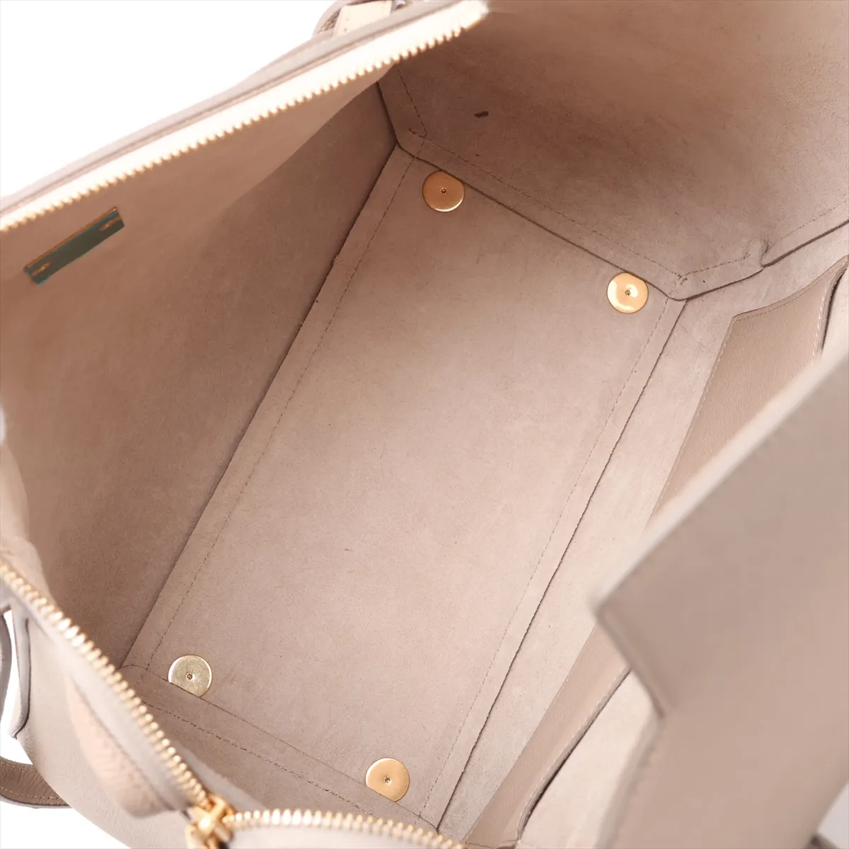 Belt Bag Mini Leather 2-Way Handbag Beige — view 8