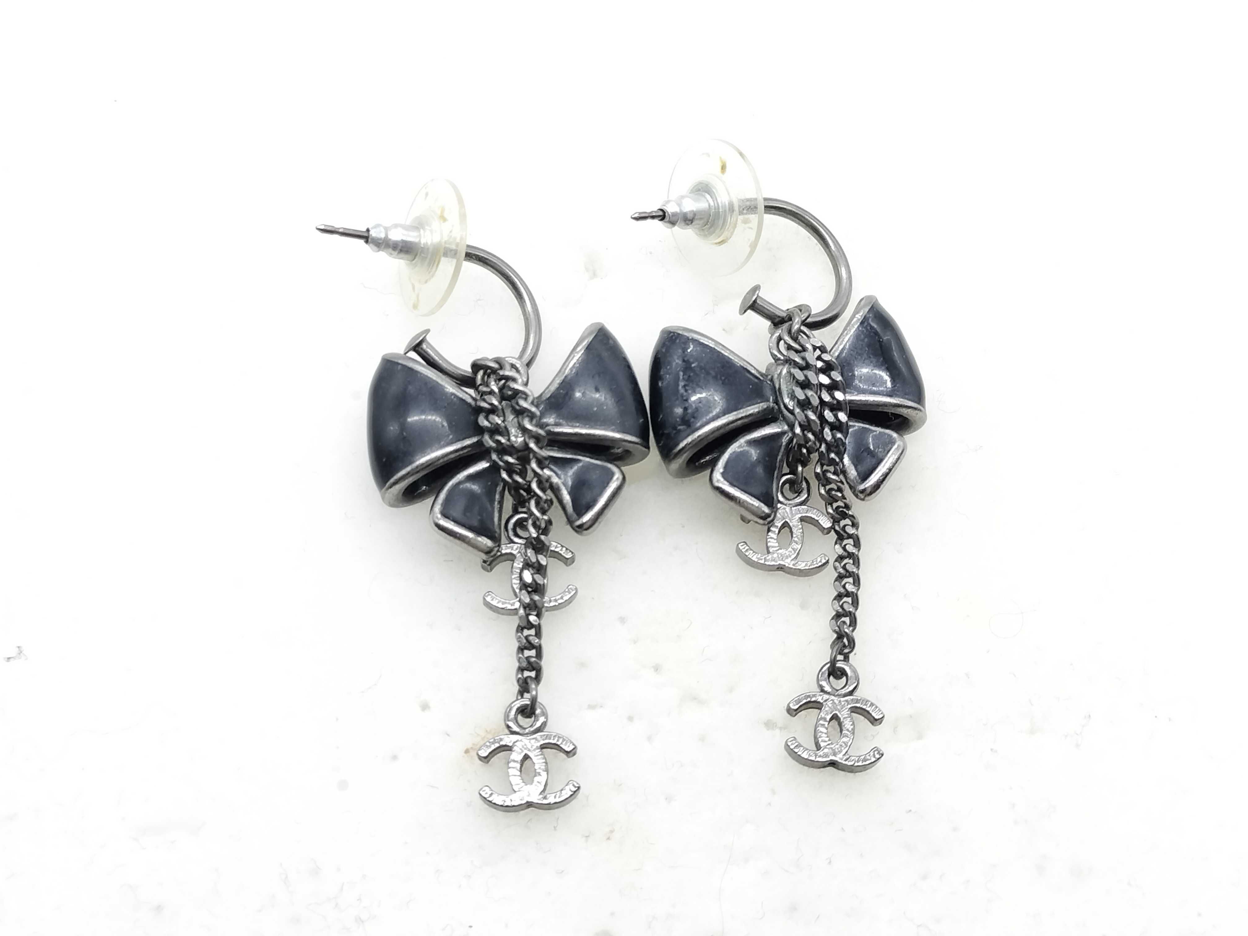 Coco Chain Ribbon 09 Earrings — view 2