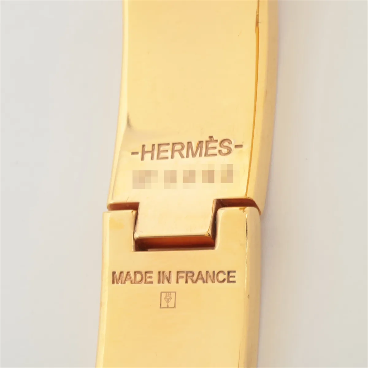Clic Clac H Bangle Bracelet GP x Enamel Greige x Gold — view 6