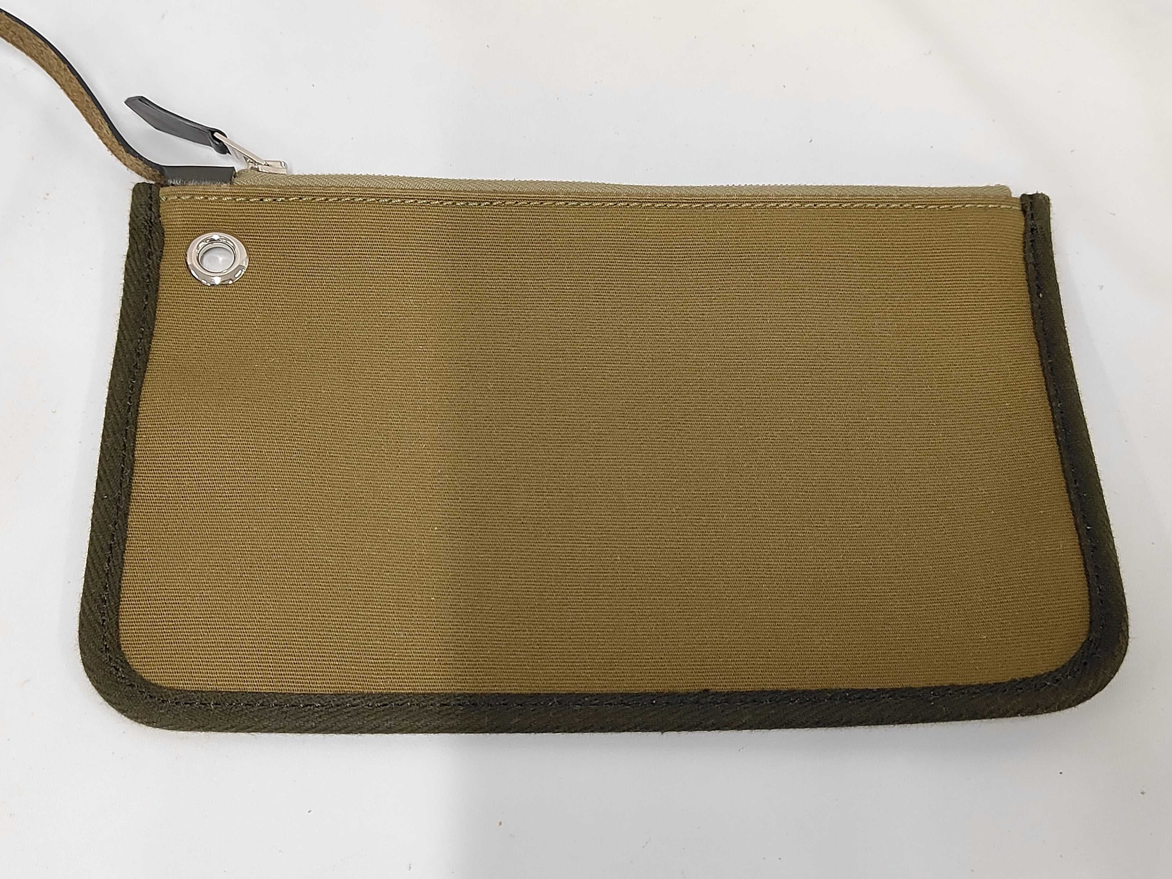 Herback Zip 31 Box Calf Canvas Black Vert Olive SS Y Stamp Handbag — view 13