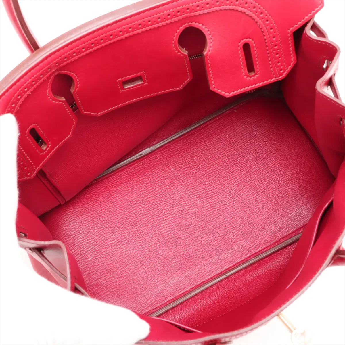 [Individually packaged] Hermes Birkin 30 Gillies Vote de Lacto Ruby Gold Hardware P: 2012 — view 7