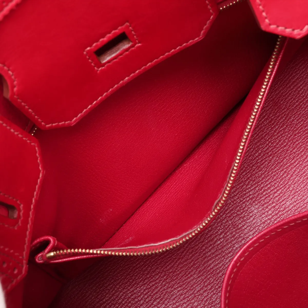 [Individually packaged] Hermes Birkin 30 Gillies Vote de Lacto Ruby Gold Hardware P: 2012 — view 9