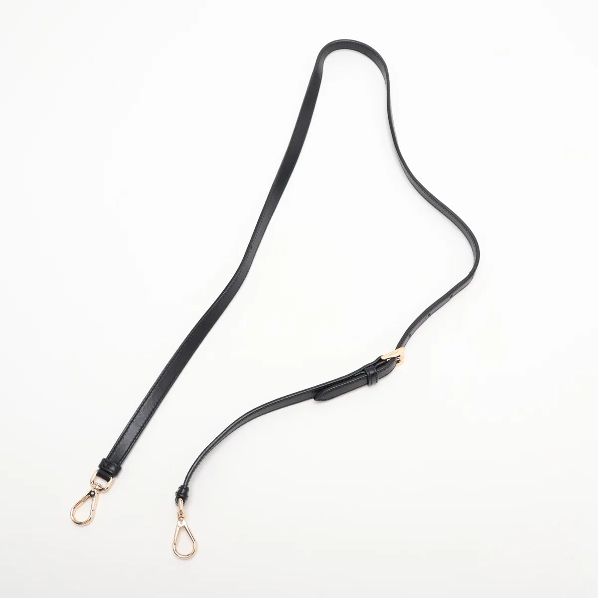 Saffiano Leather 2-Way Handbag, Black — view 7