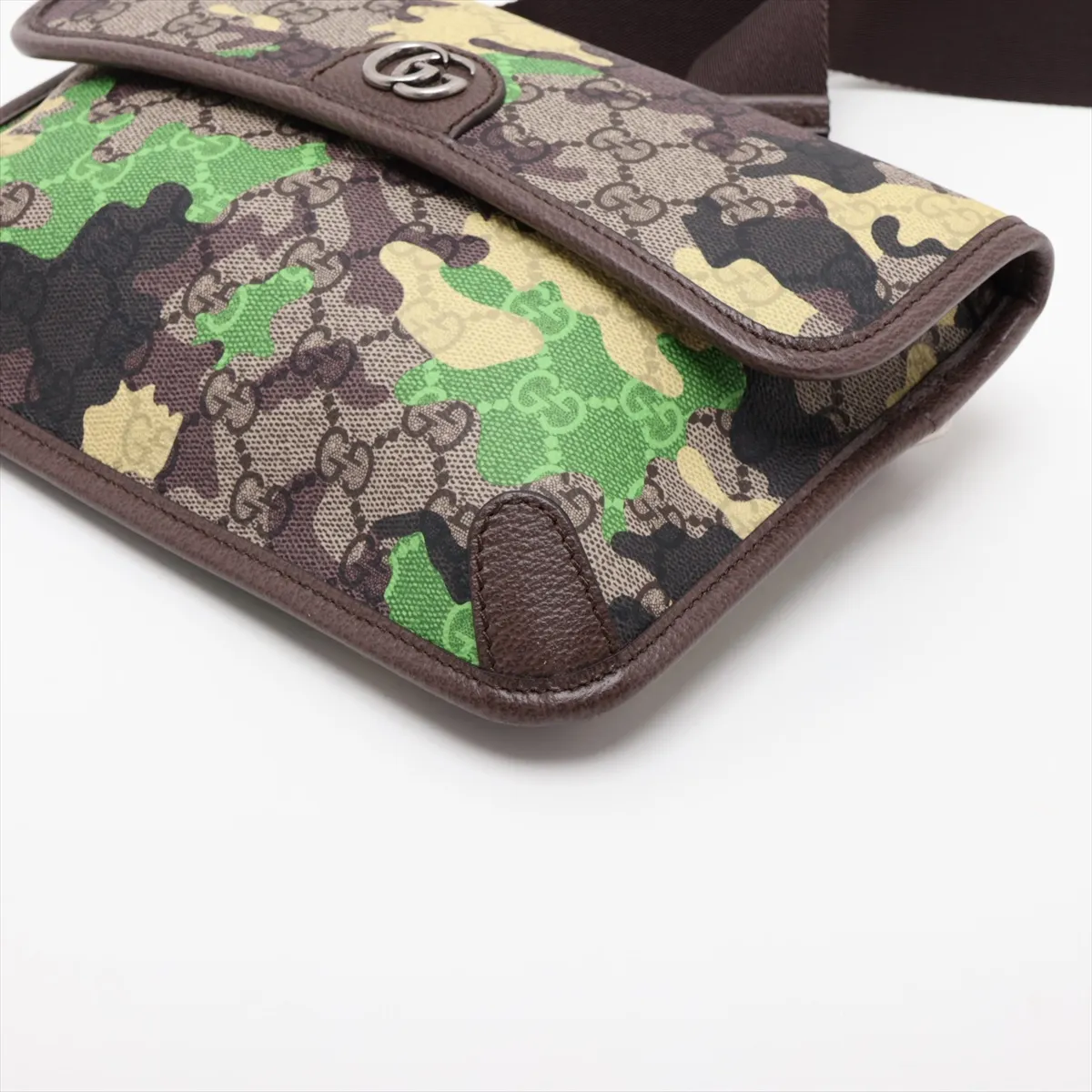 GG Camouflage 752597 PVC x Leather Body Bag, Multicolor — view 3