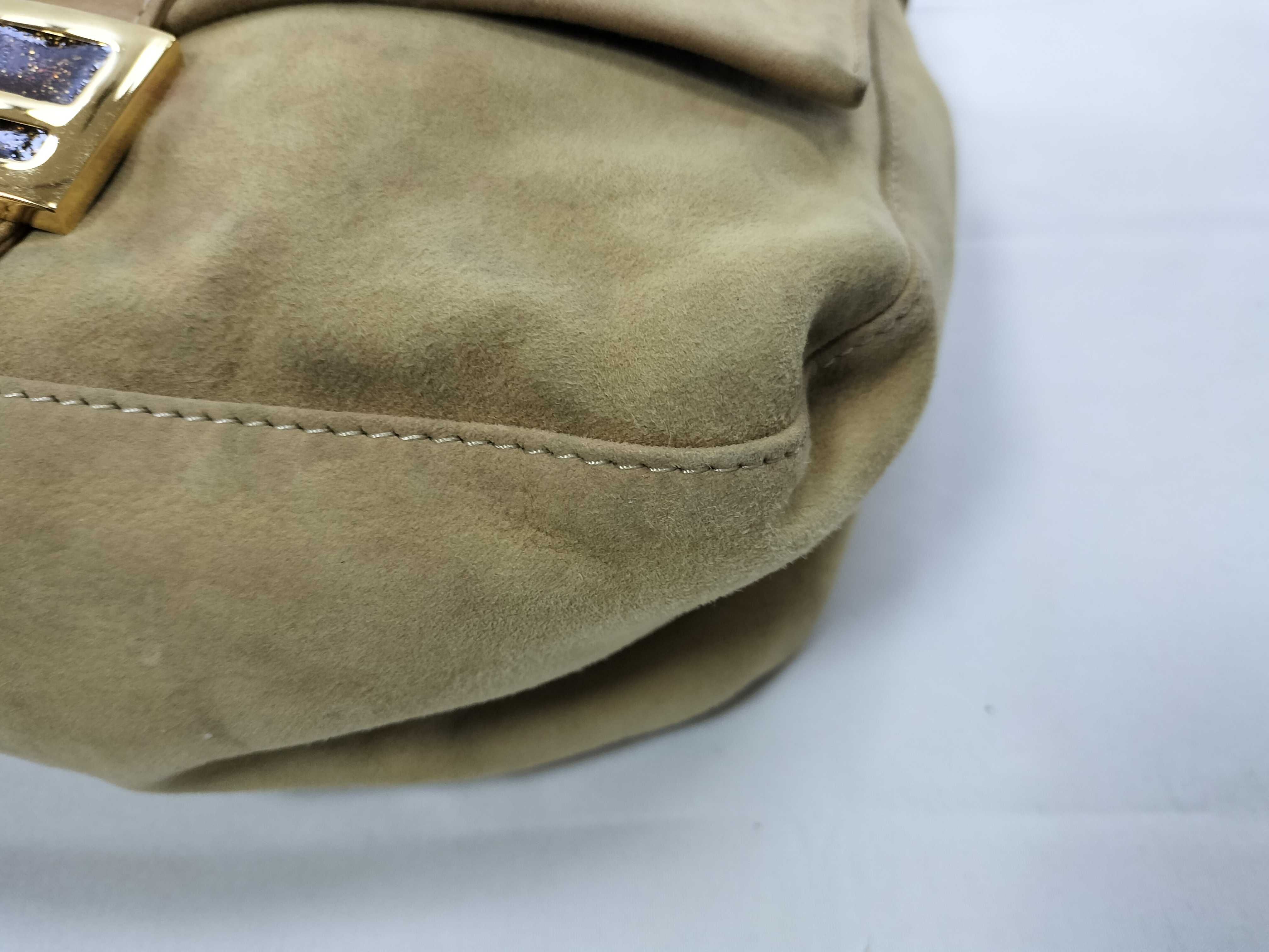 Suede Mamma Bucket Shoulder Bag — view 5