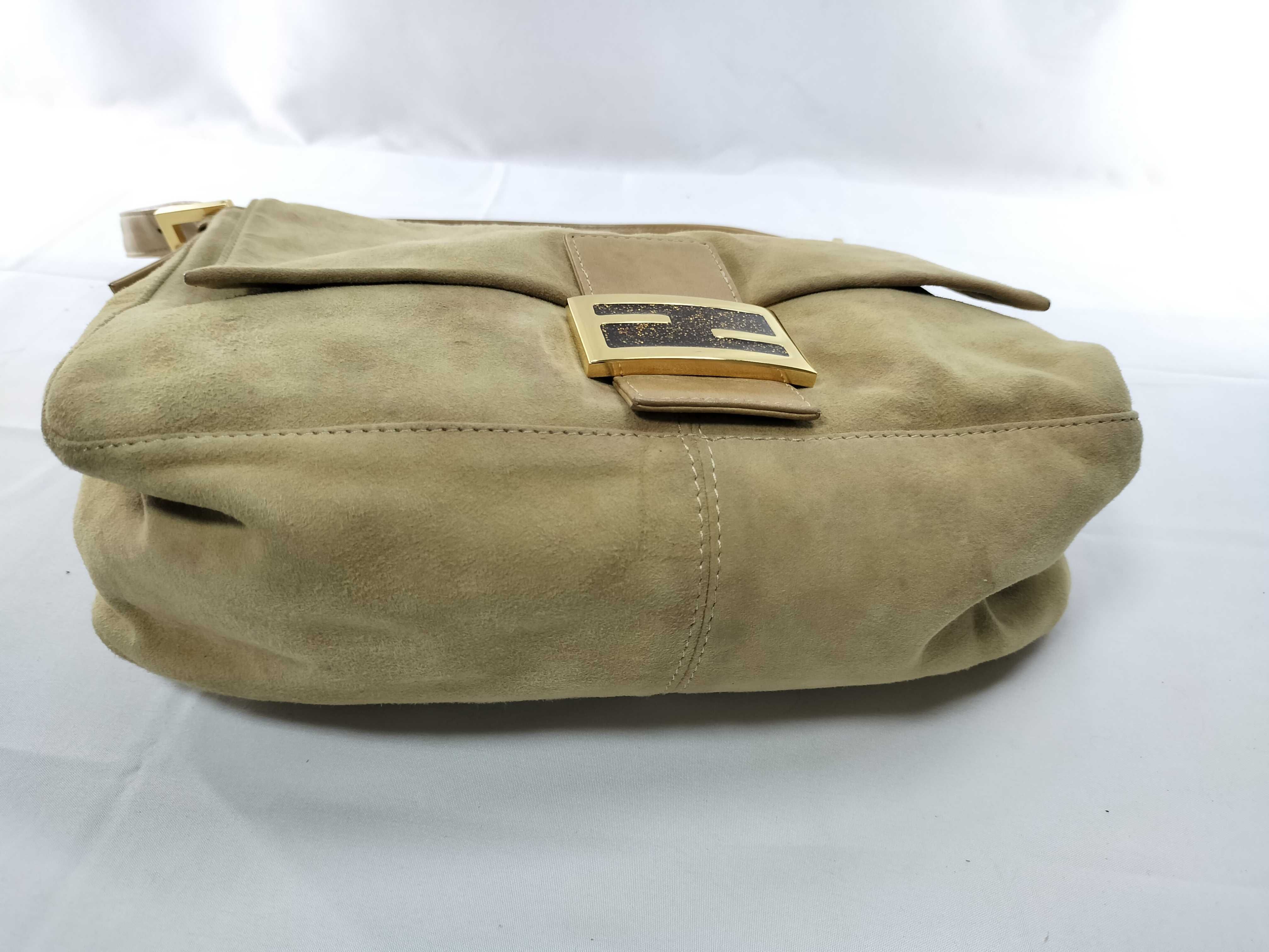 Suede Mamma Bucket Shoulder Bag — view 6