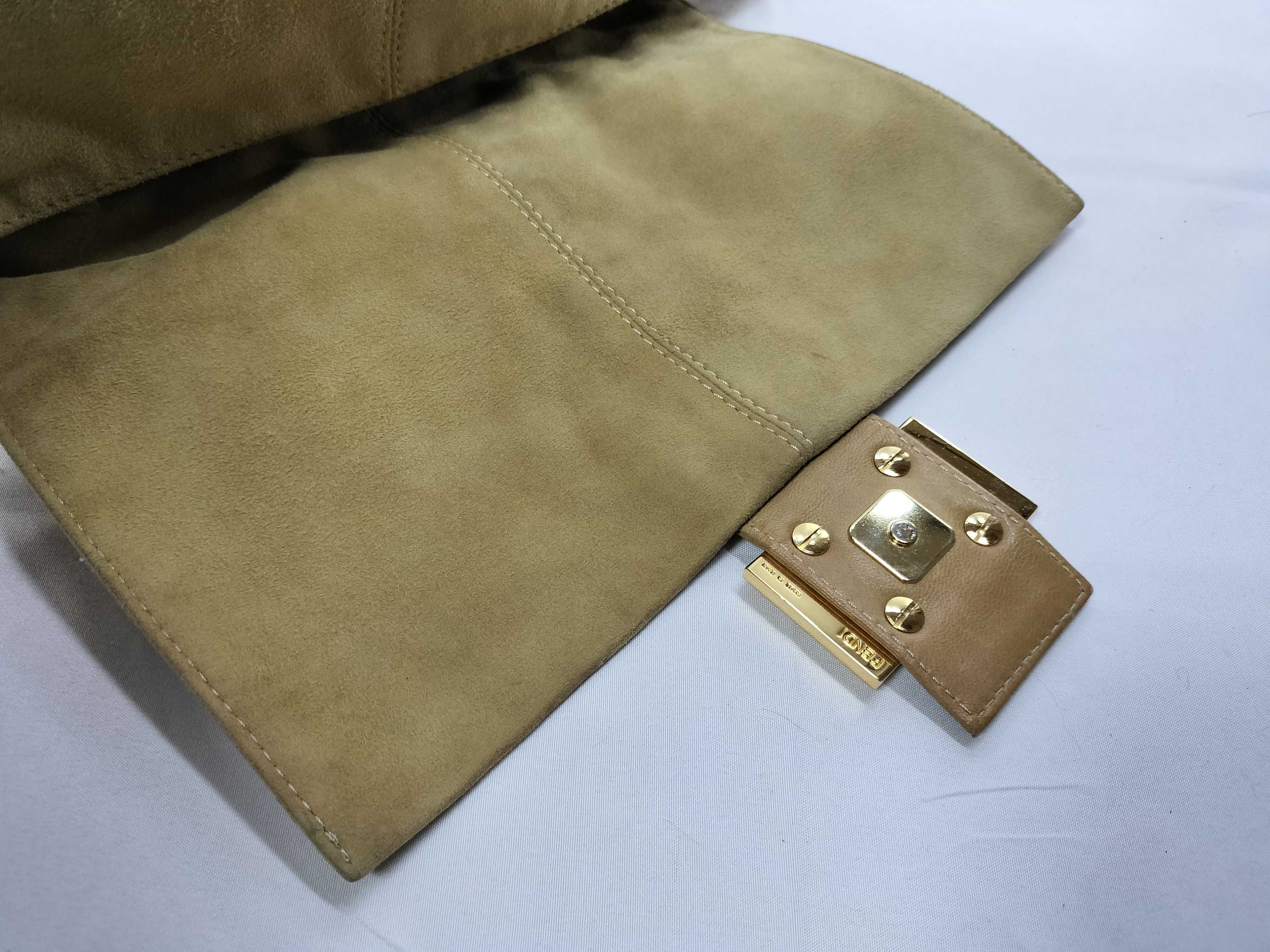 Suede Mamma Bucket Shoulder Bag — view 7