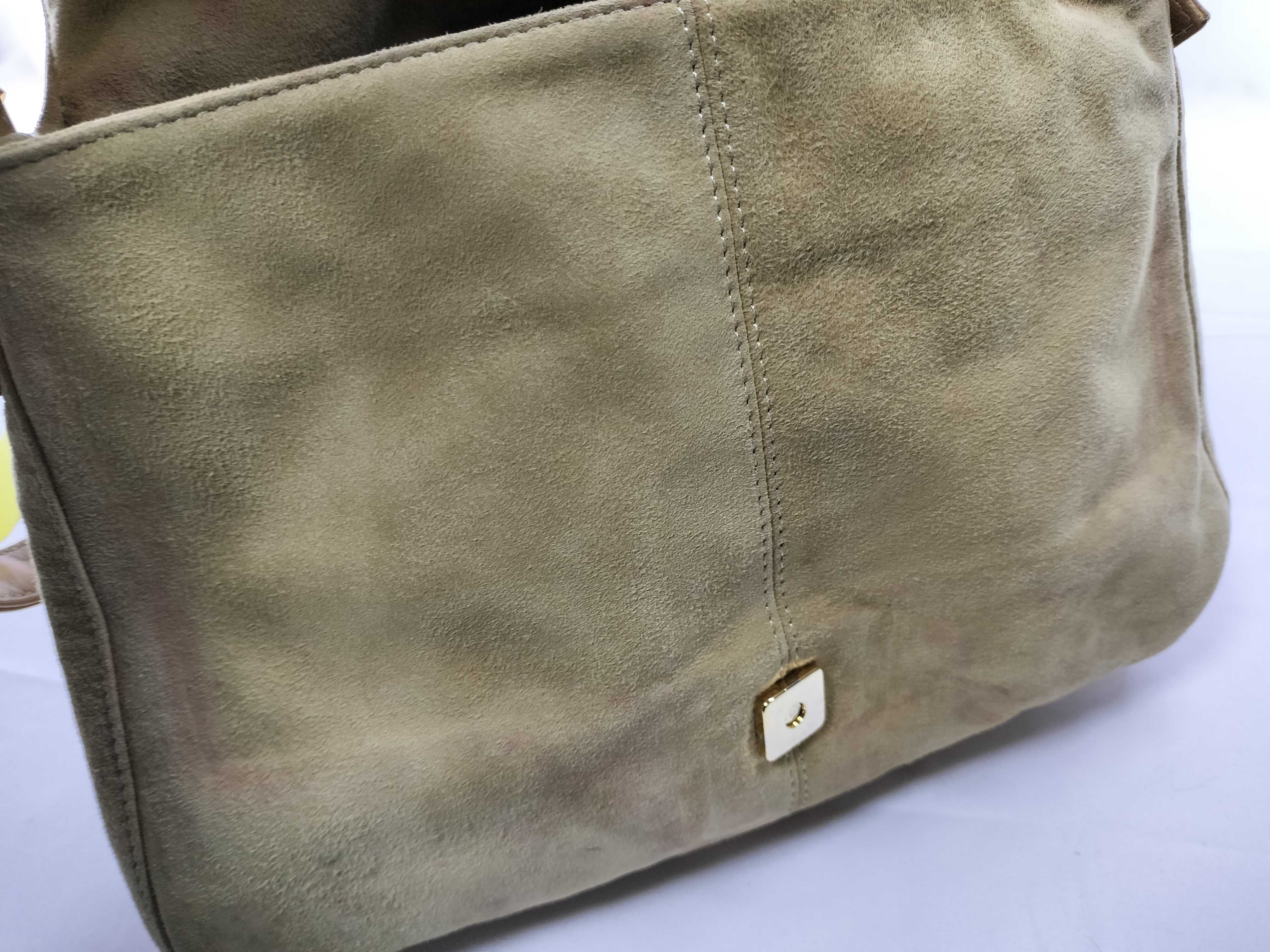 Suede Mamma Bucket Shoulder Bag — view 8
