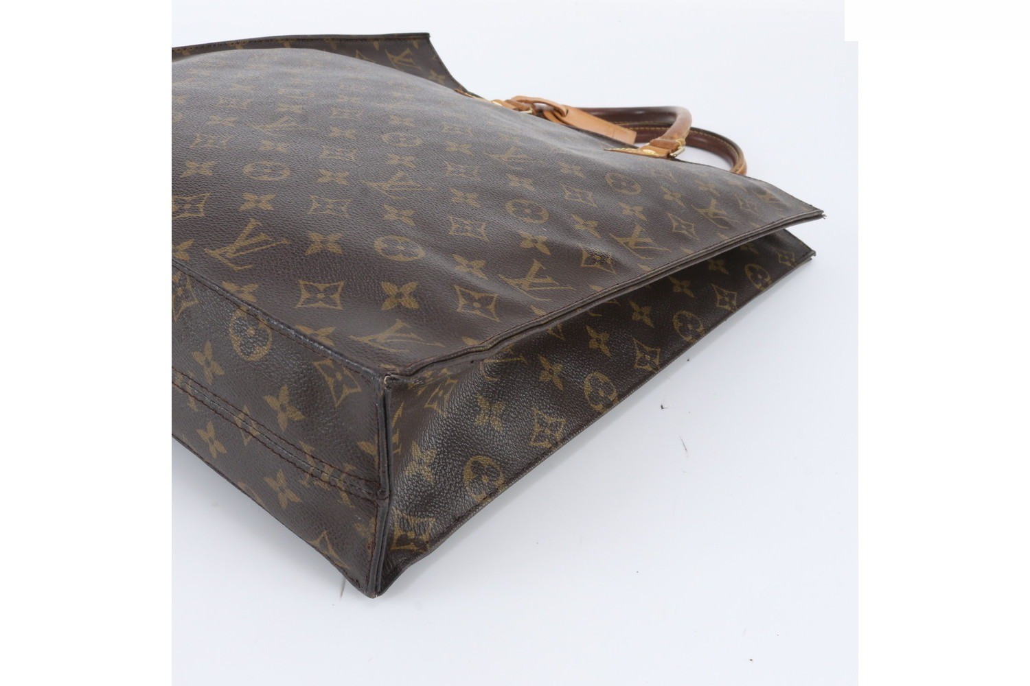 Monogram Sac Plat M51140 Leather Tote Bag — view 4