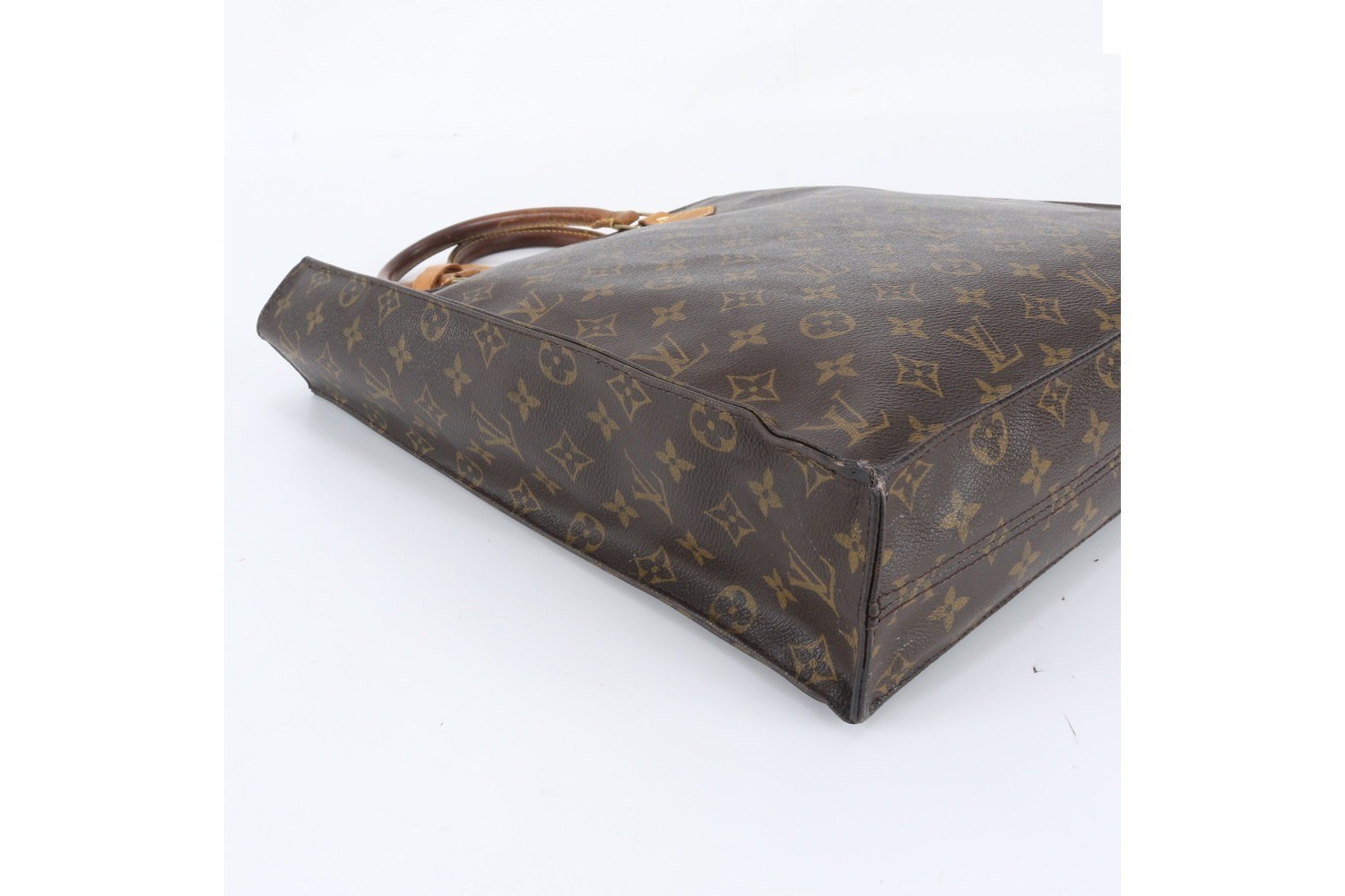 Monogram Sac Plat M51140 Leather Tote Bag — view 6