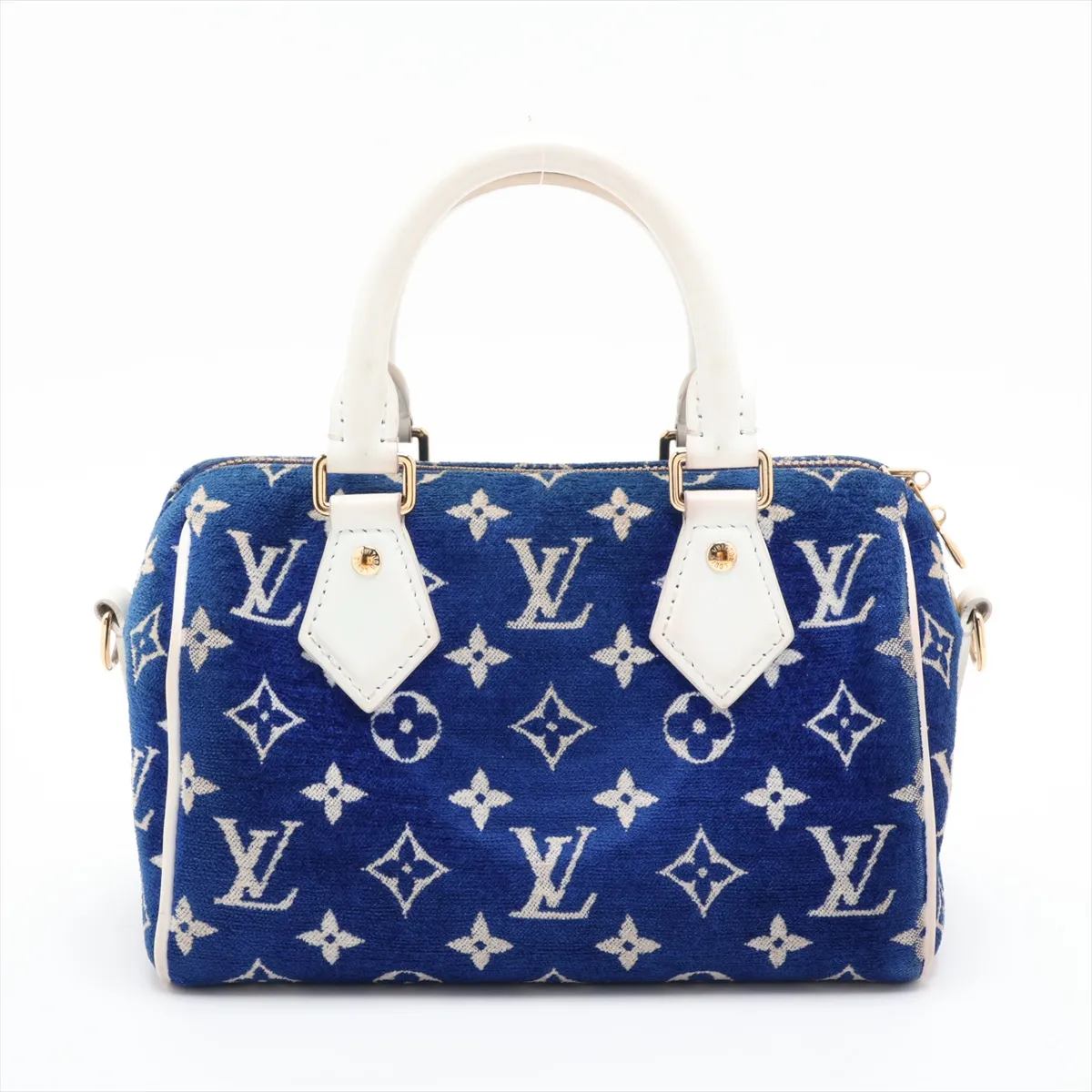 Monogram Jacquard Velvet Speedy Bandoulière 20 M20751 Blue (RFID detected) — view 2
