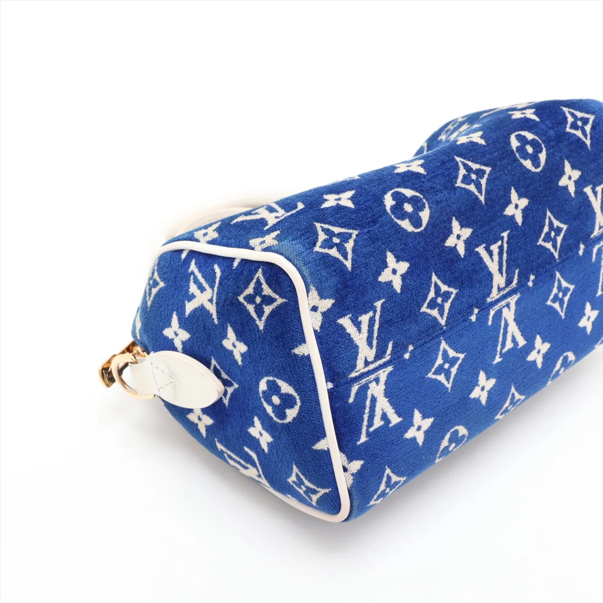 Monogram Jacquard Velvet Speedy Bandoulière 20 M20751 Blue (RFID detected) — view 4