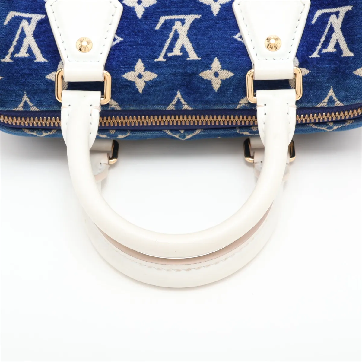 Monogram Jacquard Velvet Speedy Bandoulière 20 M20751 Blue (RFID detected) — view 5
