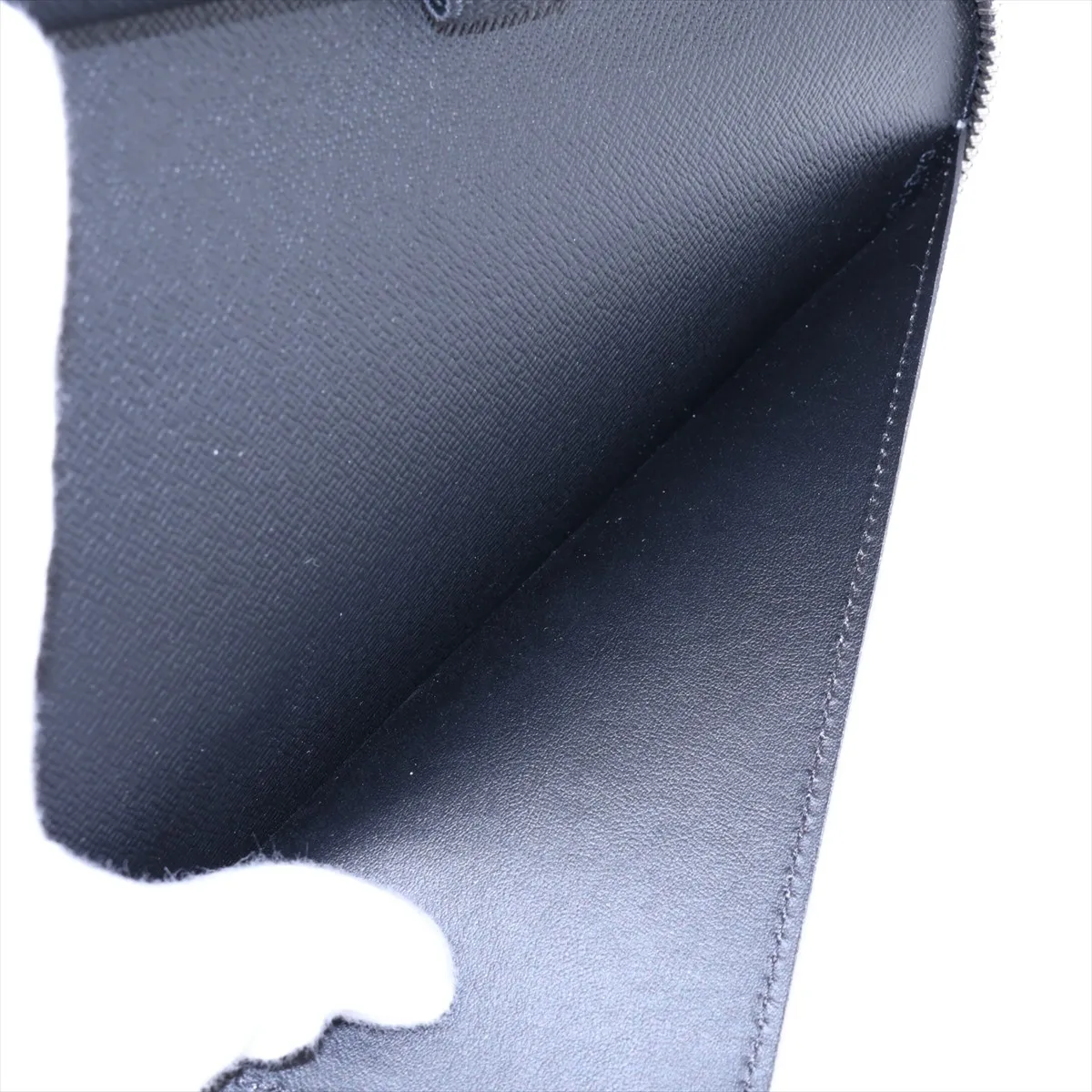x Supreme Epi Zippy Organizer M67723 Leather Round Zip Wallet Black CA2107 — view 4