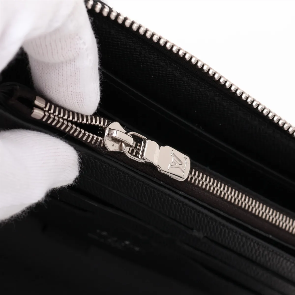 x Supreme Epi Zippy Organizer M67723 Leather Round Zip Wallet Black CA2107 — view 10