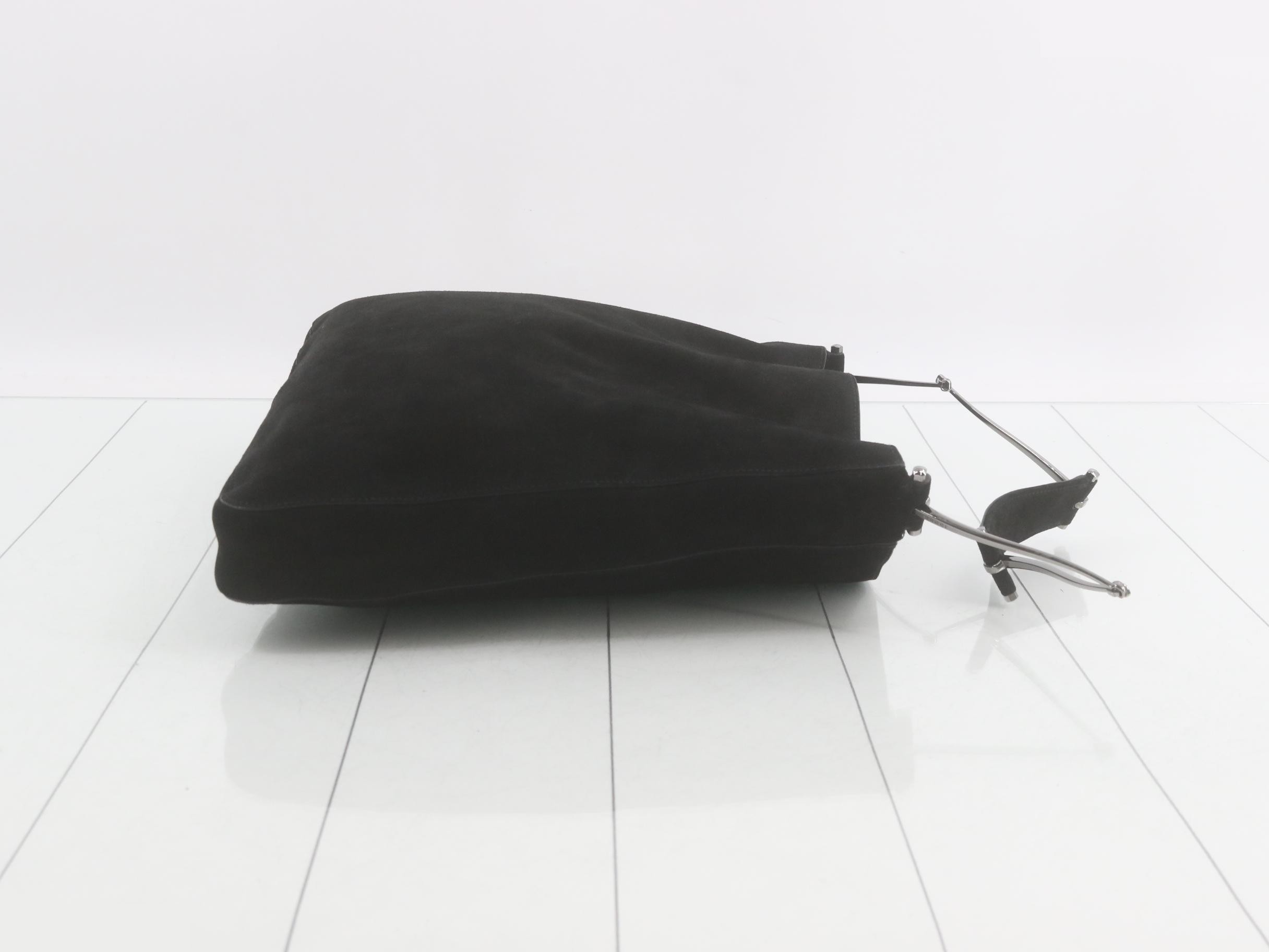 Suede shoulder bag, 001 3181 — view 3