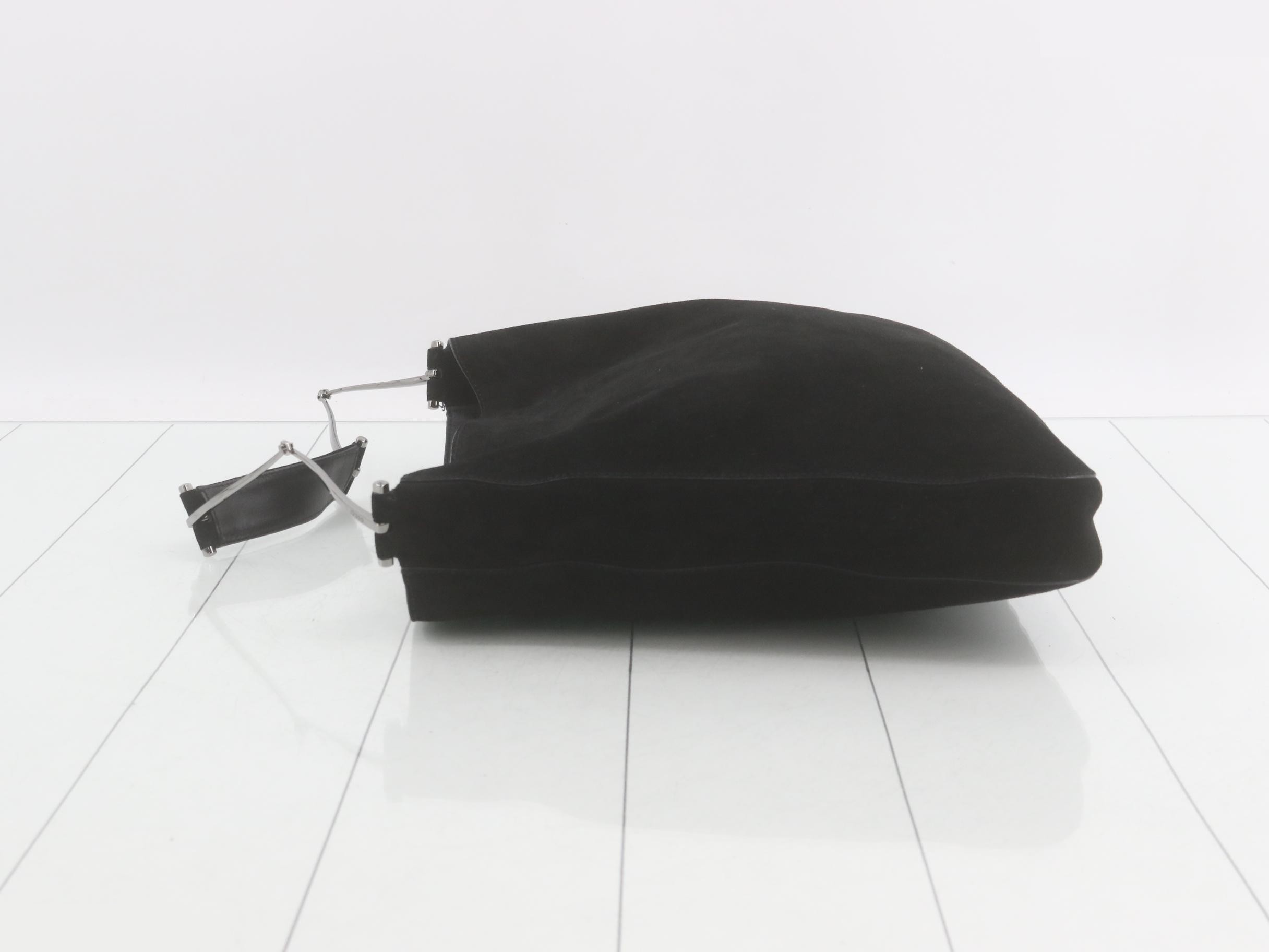 Suede shoulder bag, 001 3181 — view 4