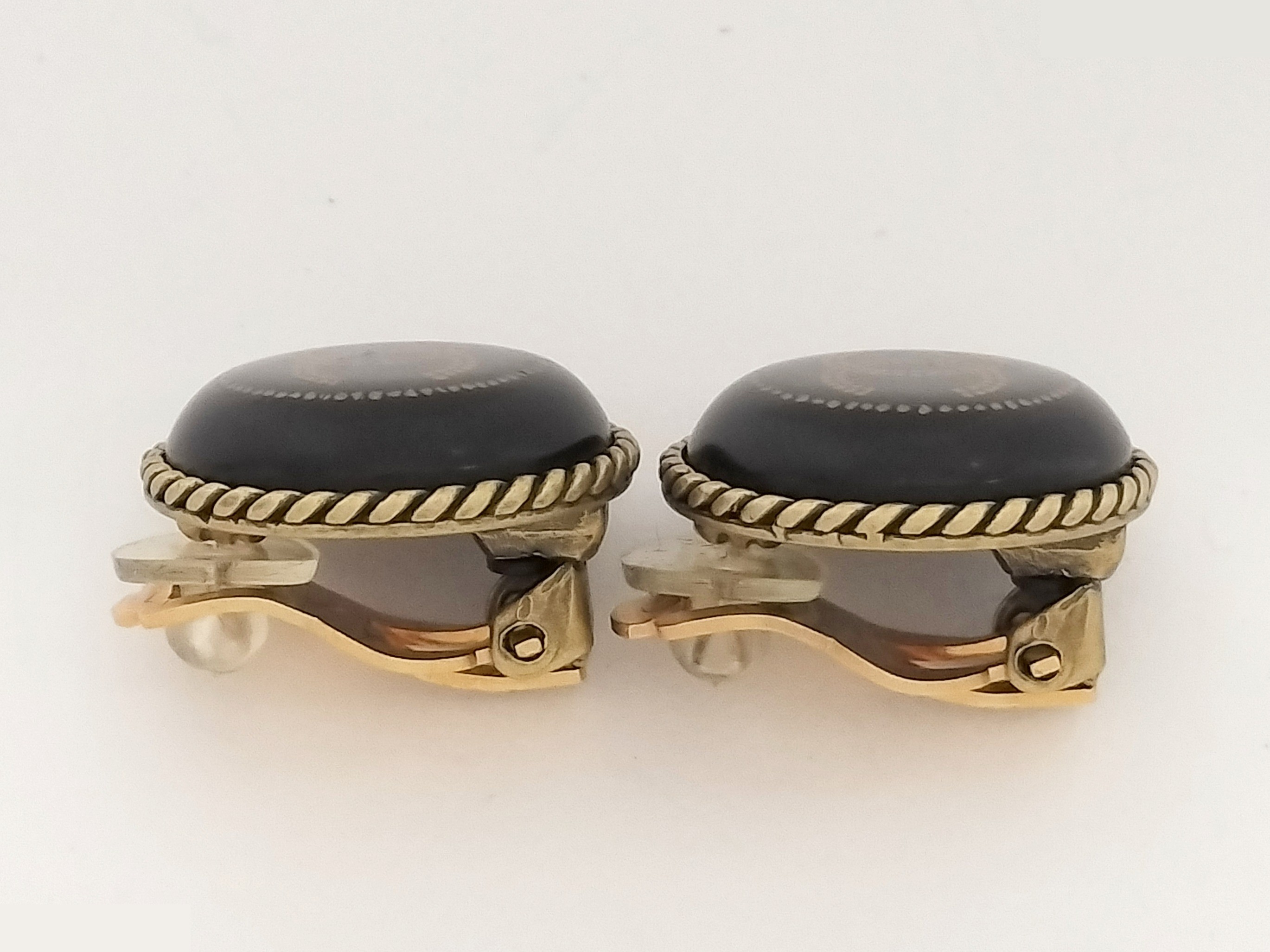 Unused Coco Black Gold Earrings — view 6