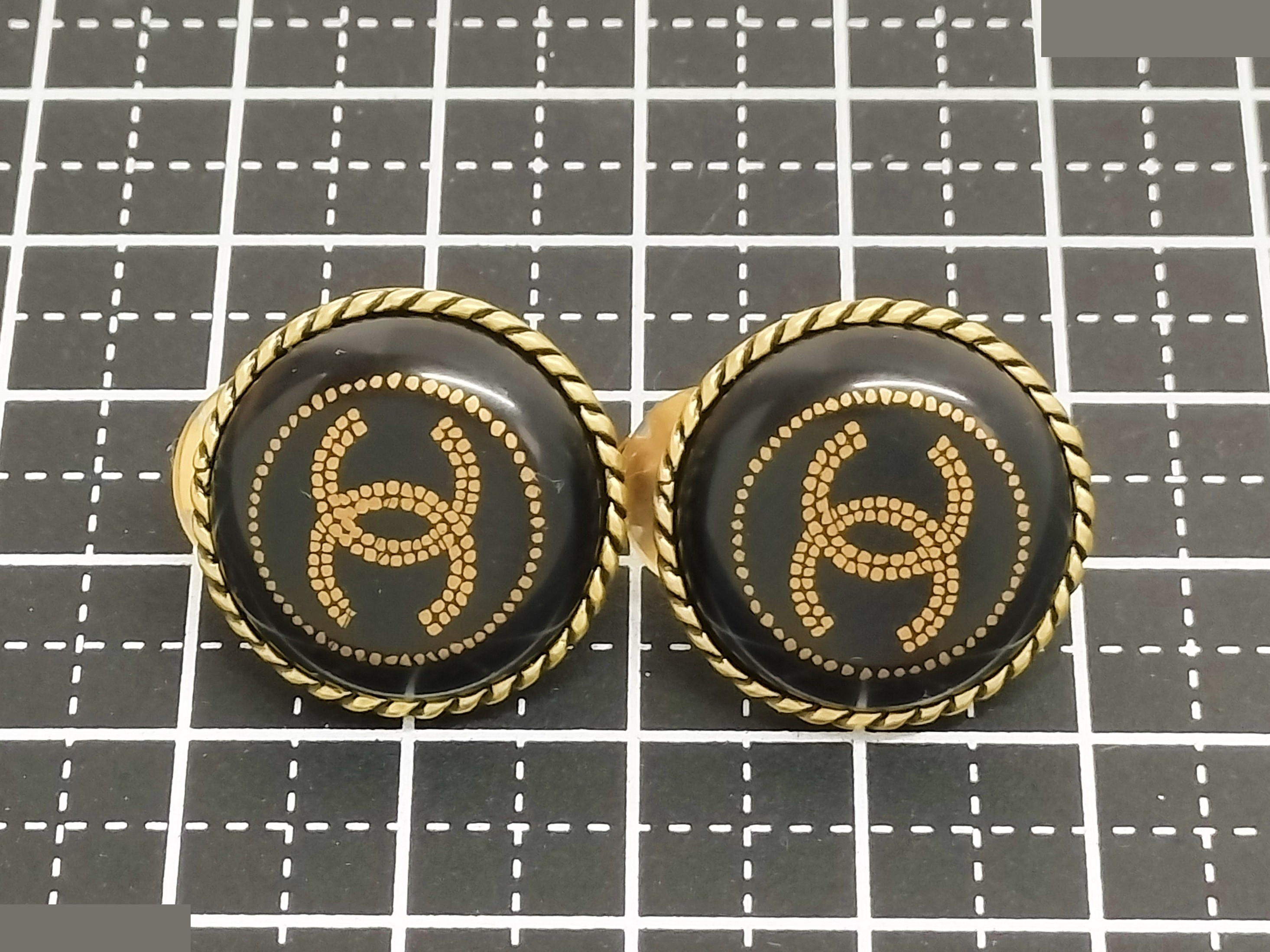 Unused Coco Black Gold Earrings — view 8