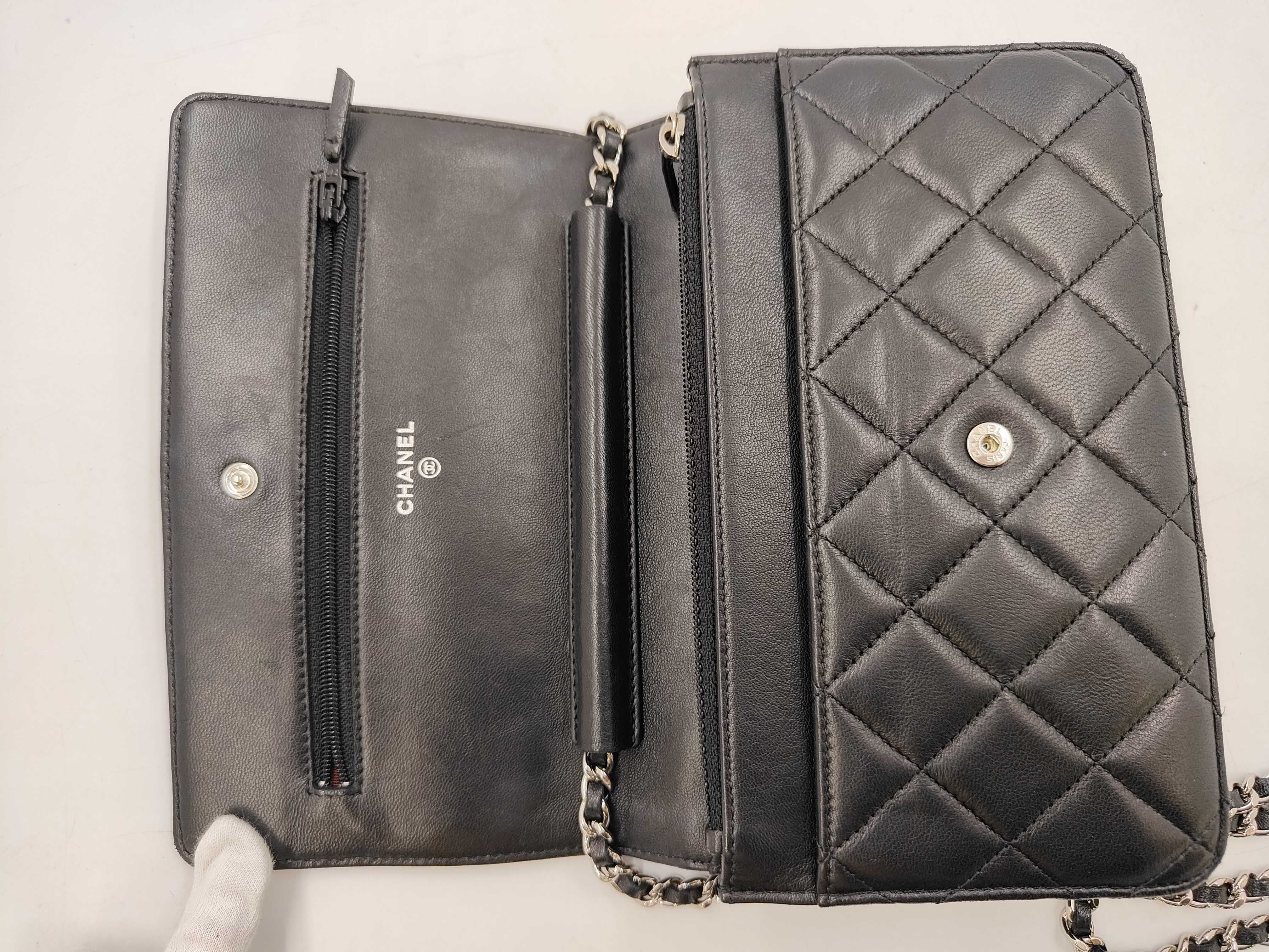 Matelassé Lambskin Classic Chain Wallet, Serial Number 17, Shoulder Bag — view 8