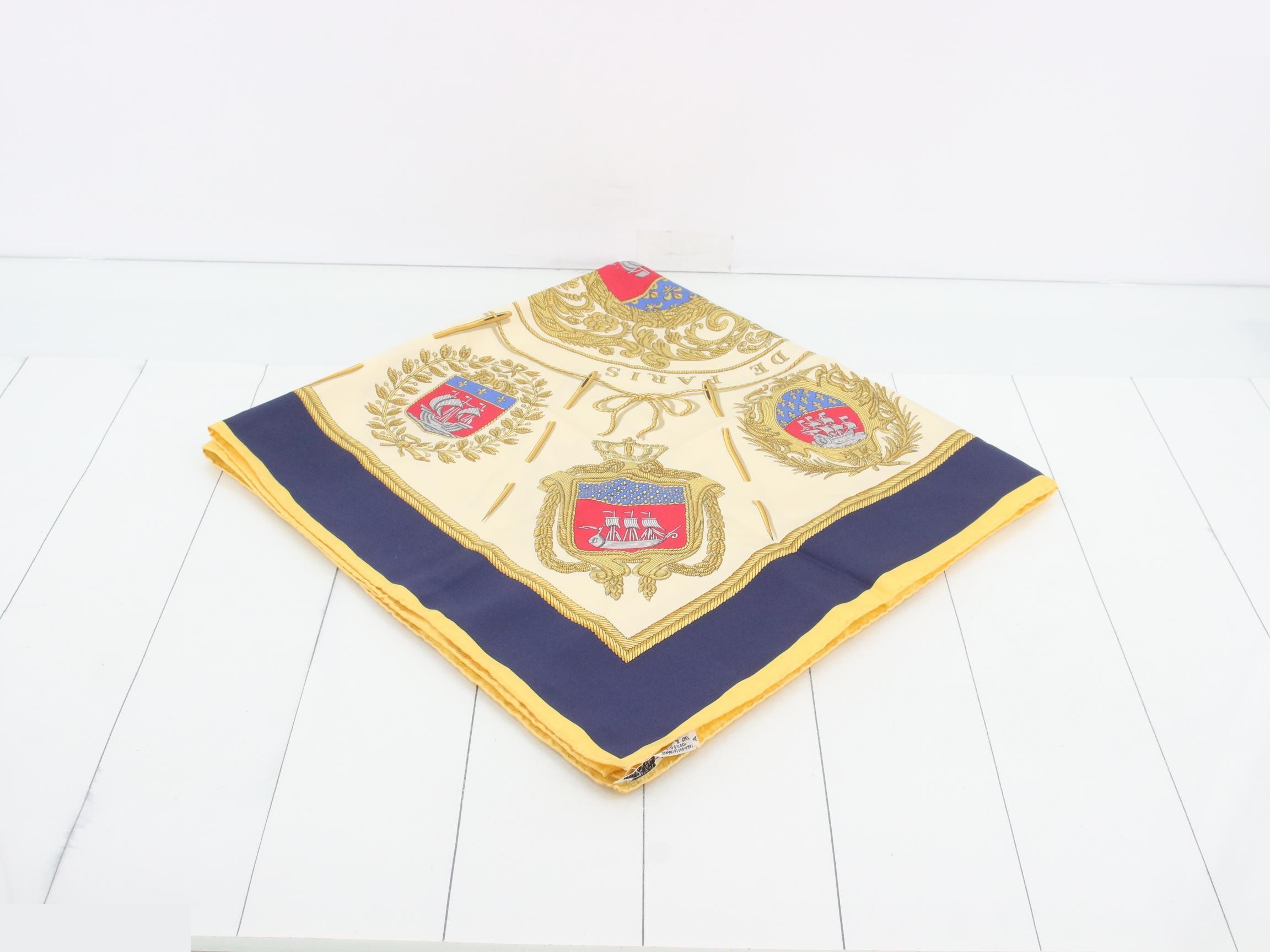 Carre 90 Silk Scarf by Les Armes de Paris — view 2
