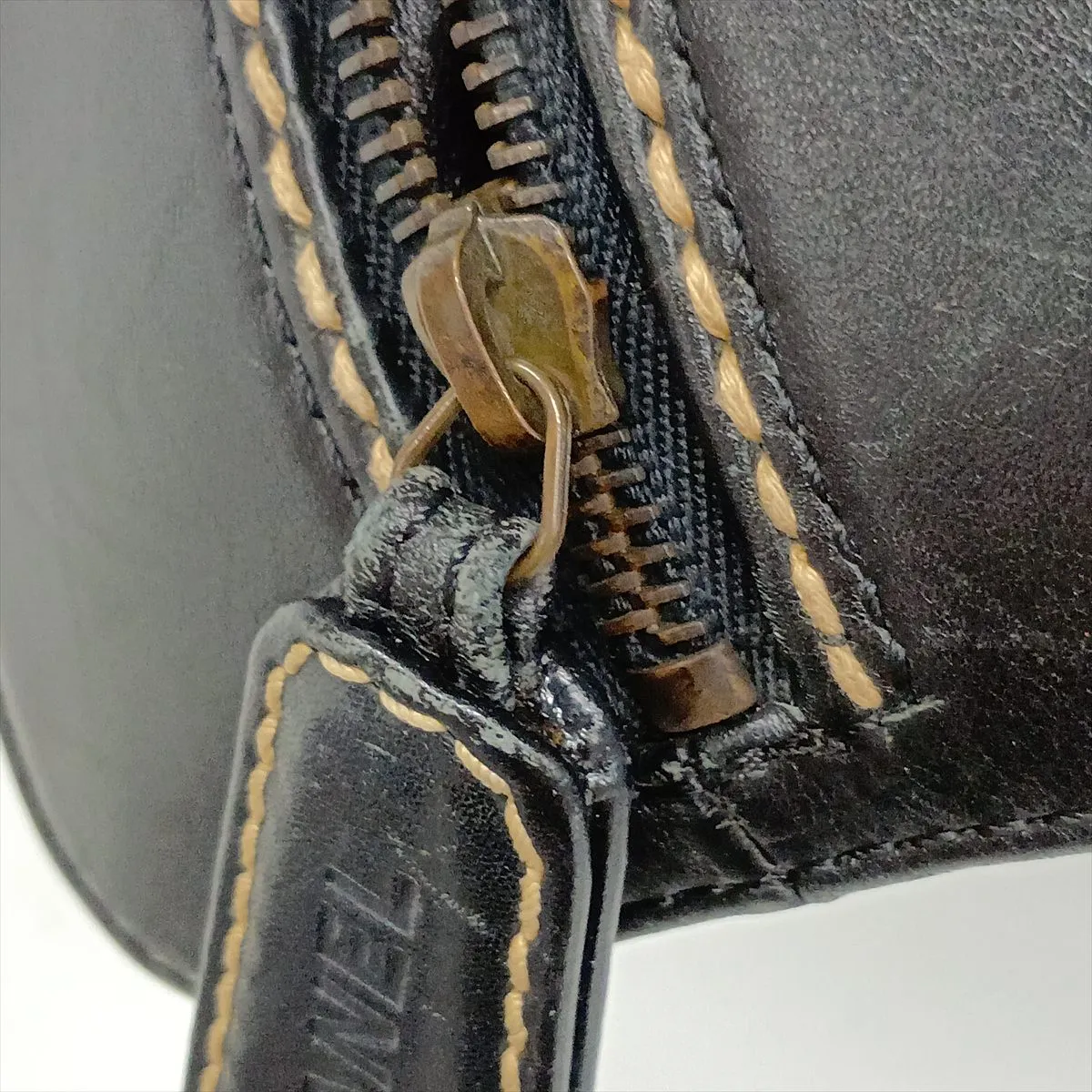 Wild Stitch Leather Handbag, Black with Gold Hardware, 6987472, Series 6 — view 15