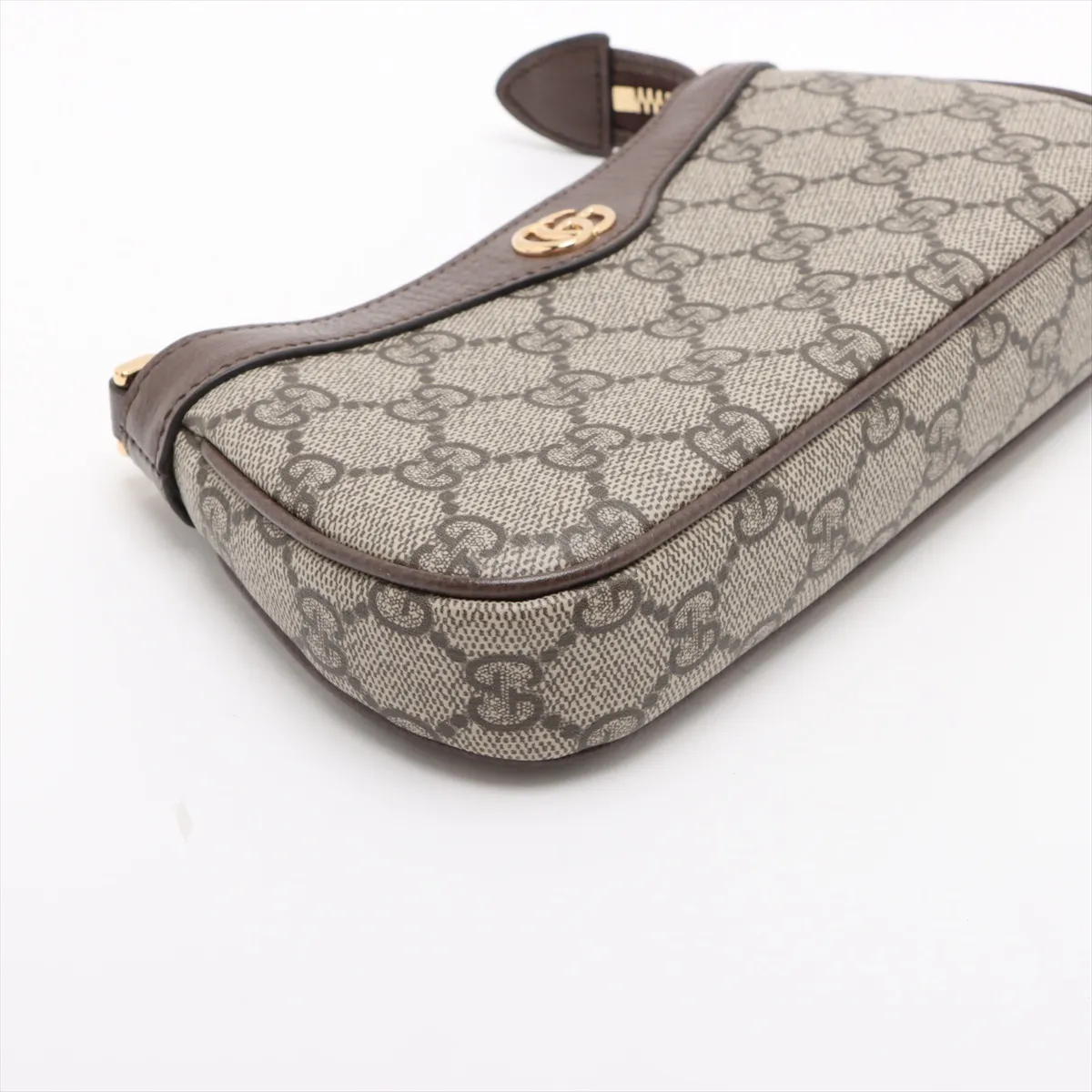 GG Supreme PVC x Leather Chain Shoulder Bag Brown 764960 — view 4