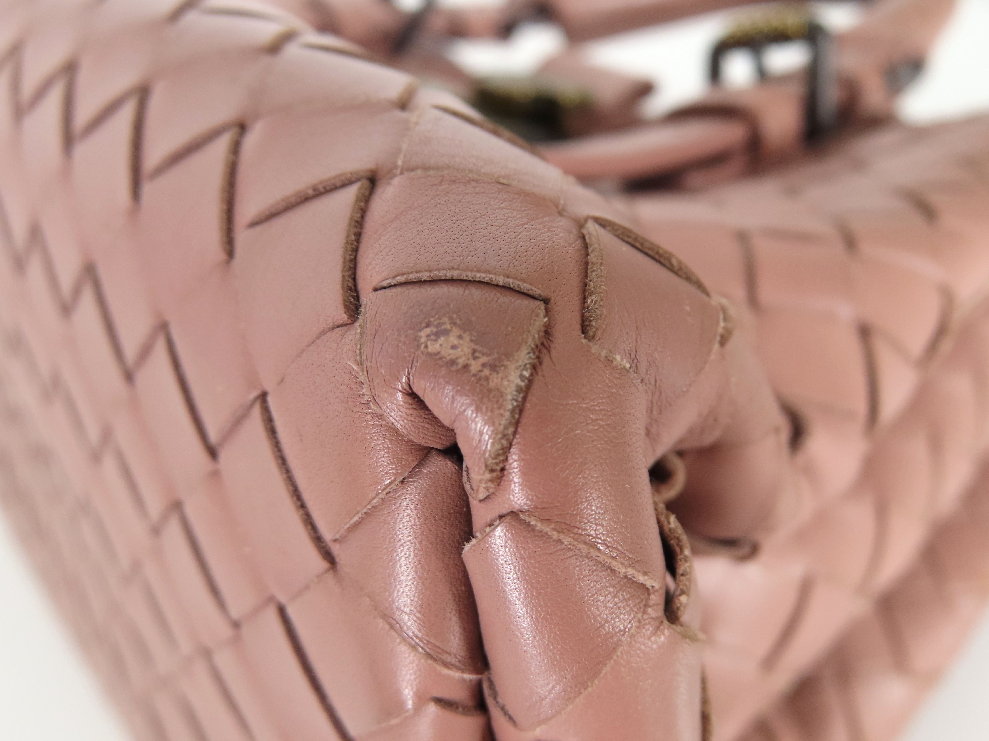 Intrecciato PH- Roma Hand Bag Pink Leather Handbag — view 6