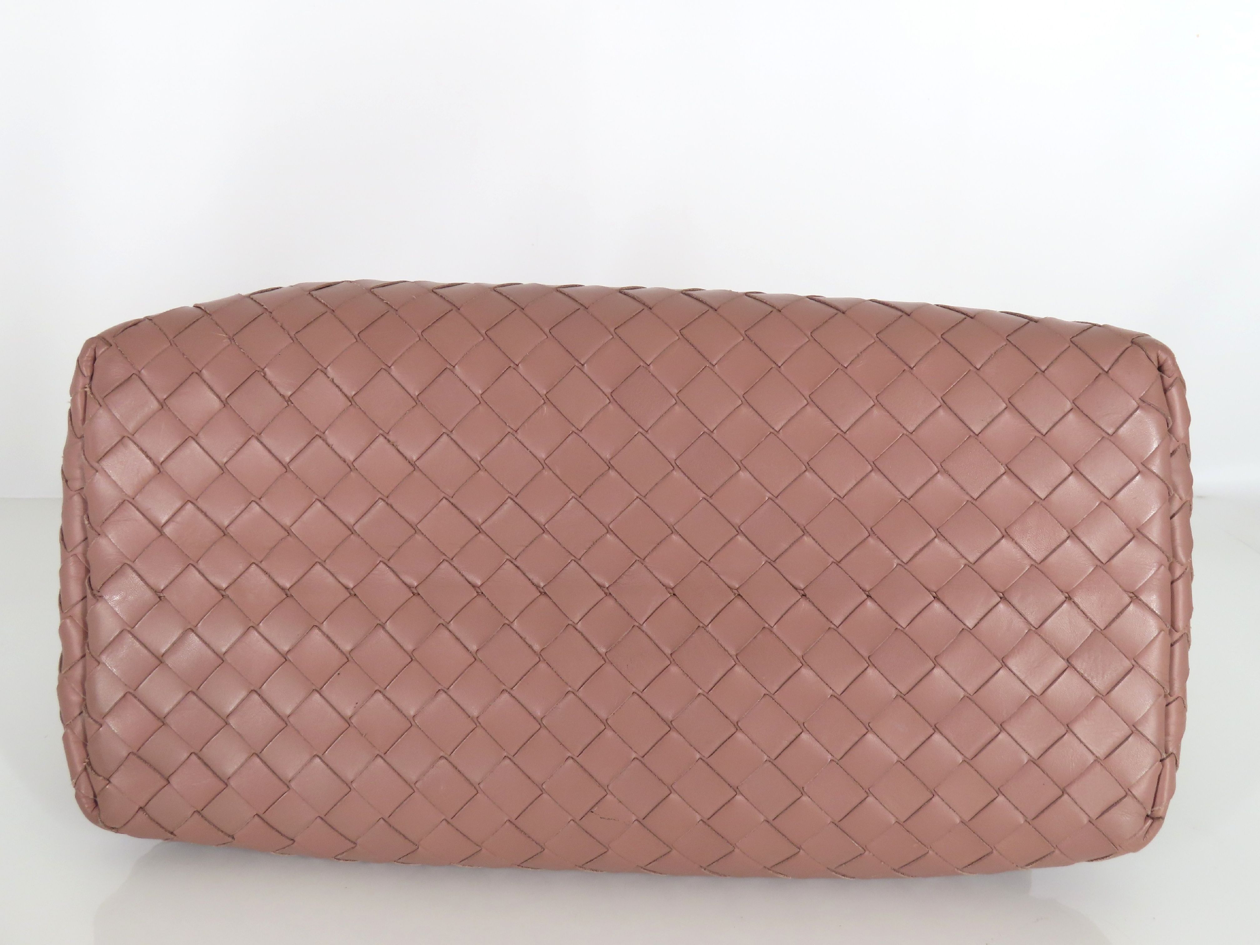Intrecciato PH- Roma Hand Bag Pink Leather Handbag — view 7