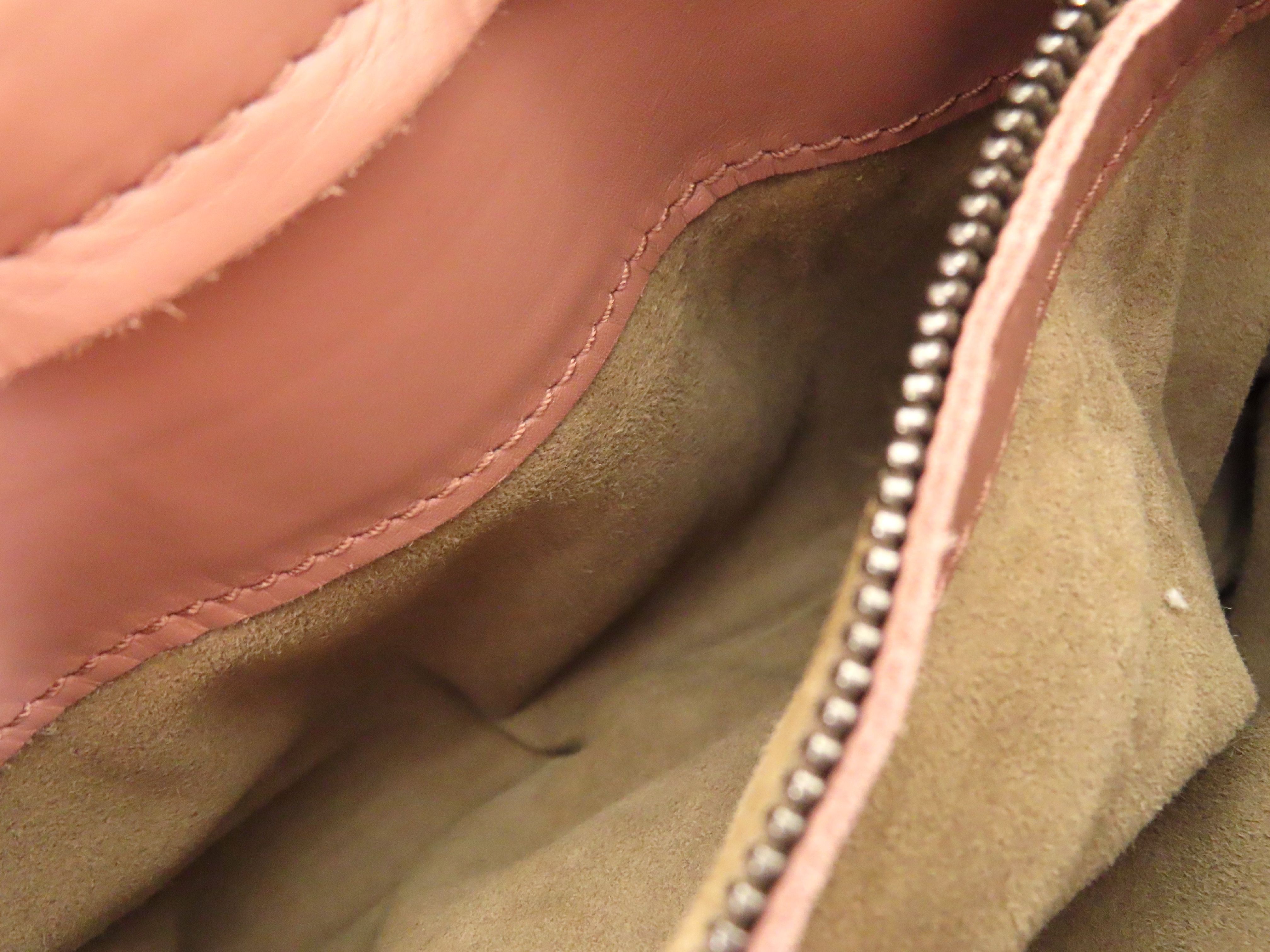 Intrecciato PH- Roma Hand Bag Pink Leather Handbag — view 8
