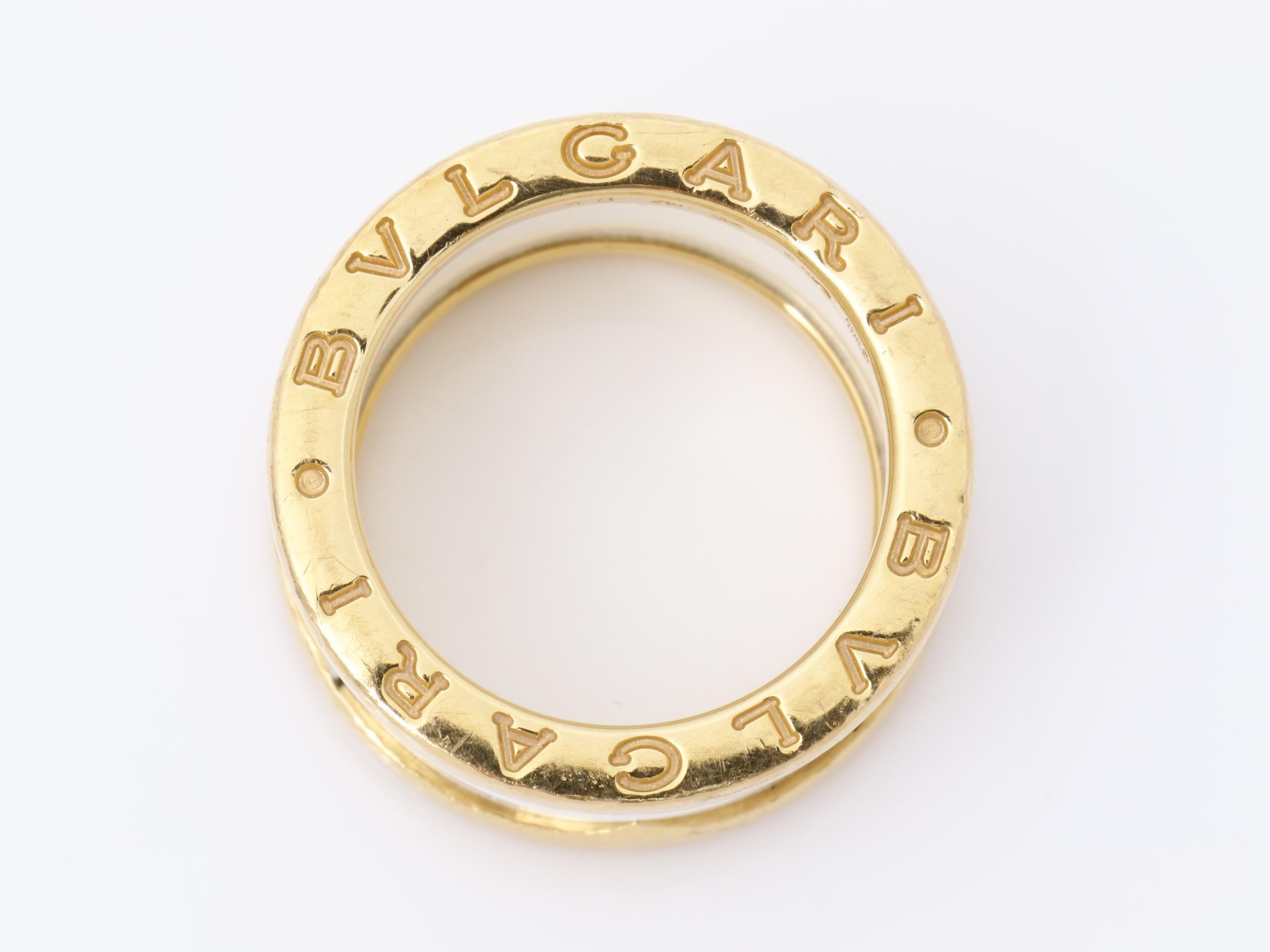 K18PG/Ceramic B-01 Ring 8.8g #48/Actual size #7 — view 5
