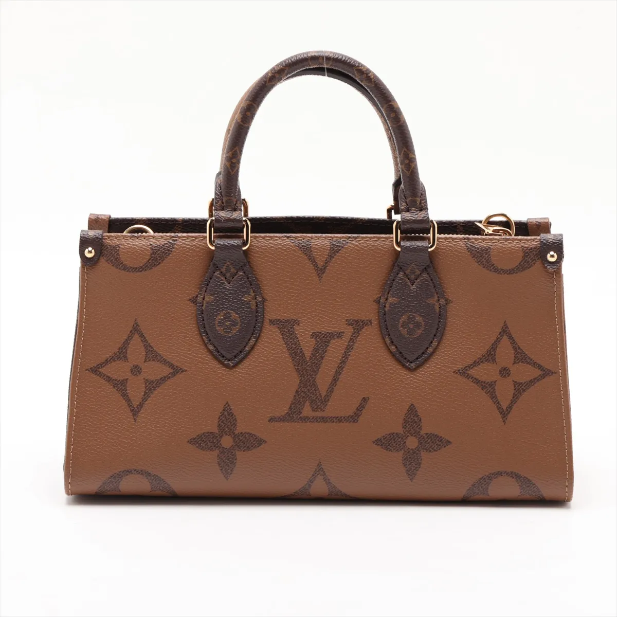 Giant Monogram Reverse OnTheGo EW M46653 Brown (RFID detected) — view 2
